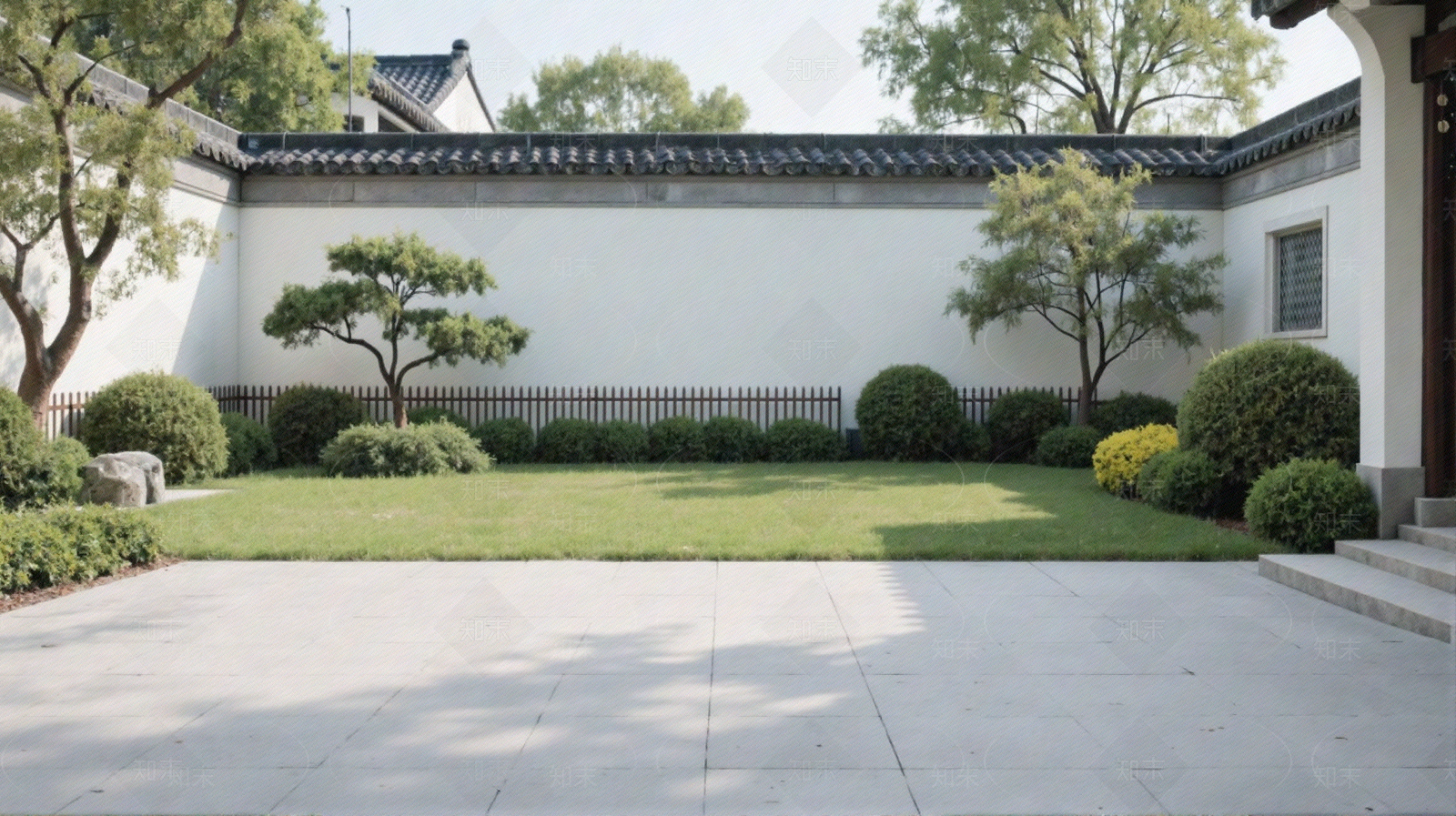 新中式中式花园贴图下载【ID:1204416217】