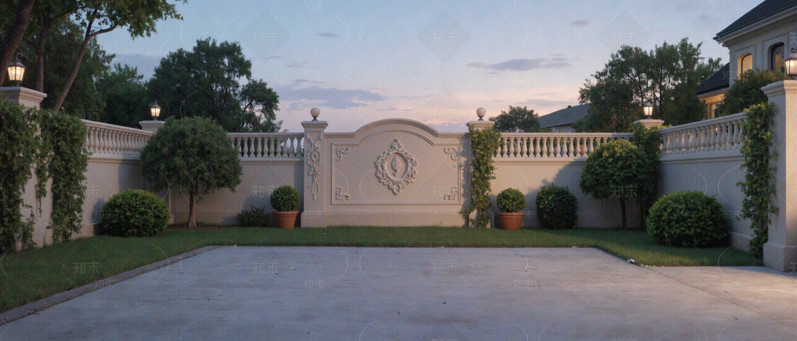 法式欧式花园贴图下载【ID:1204416219】