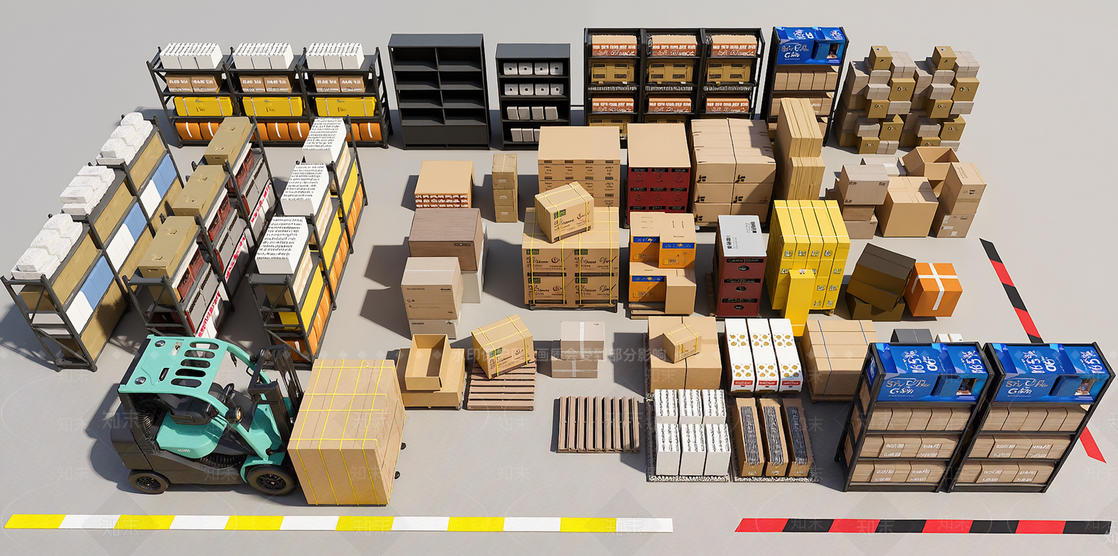 工业仓库SU模型下载【ID:1204486930】