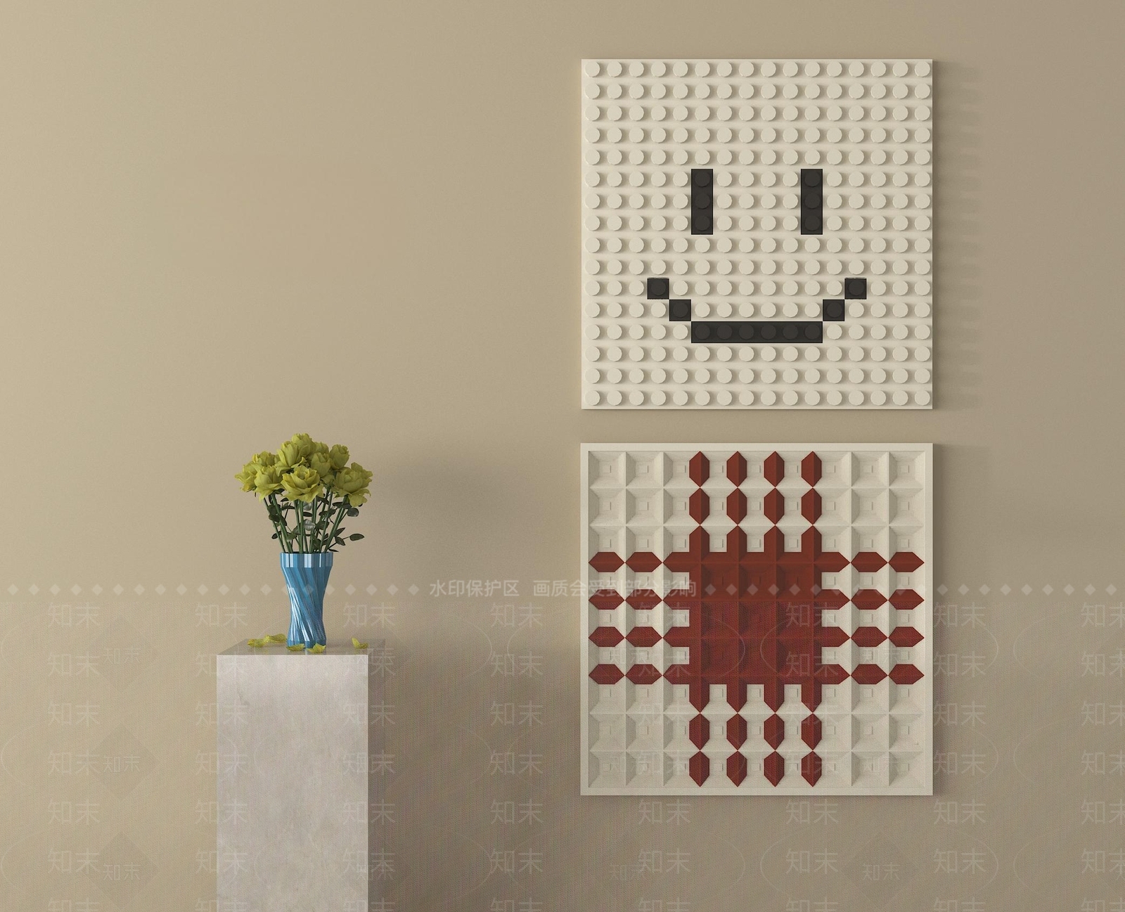 现代挂件3D模型下载【ID:1204426725】