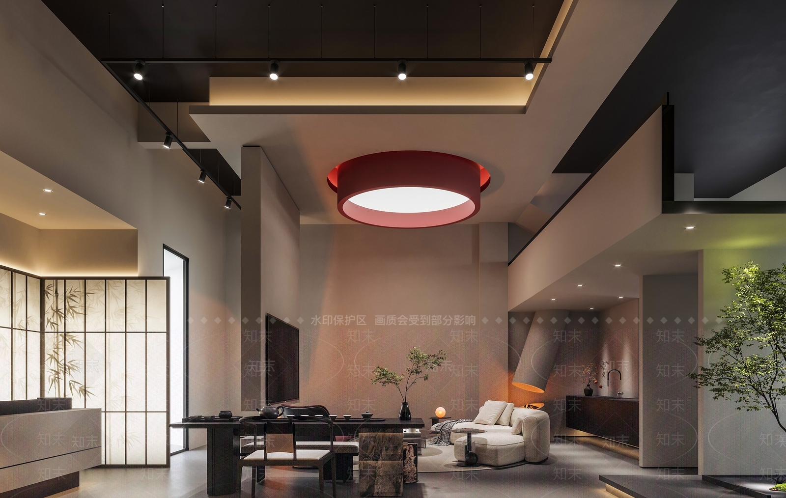 现代休息区3D模型下载【ID:1204435736】