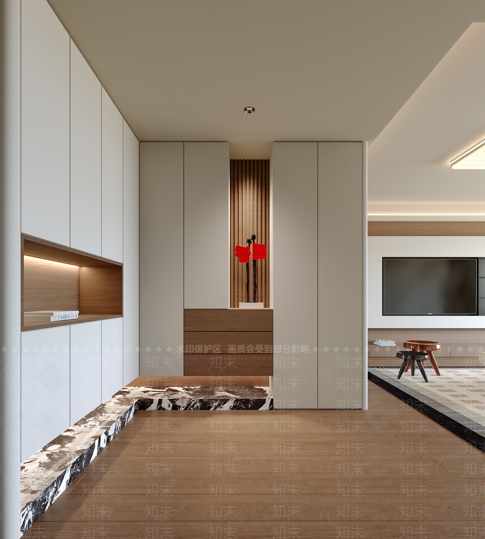 现代玄关3D模型下载【ID:1204436248】