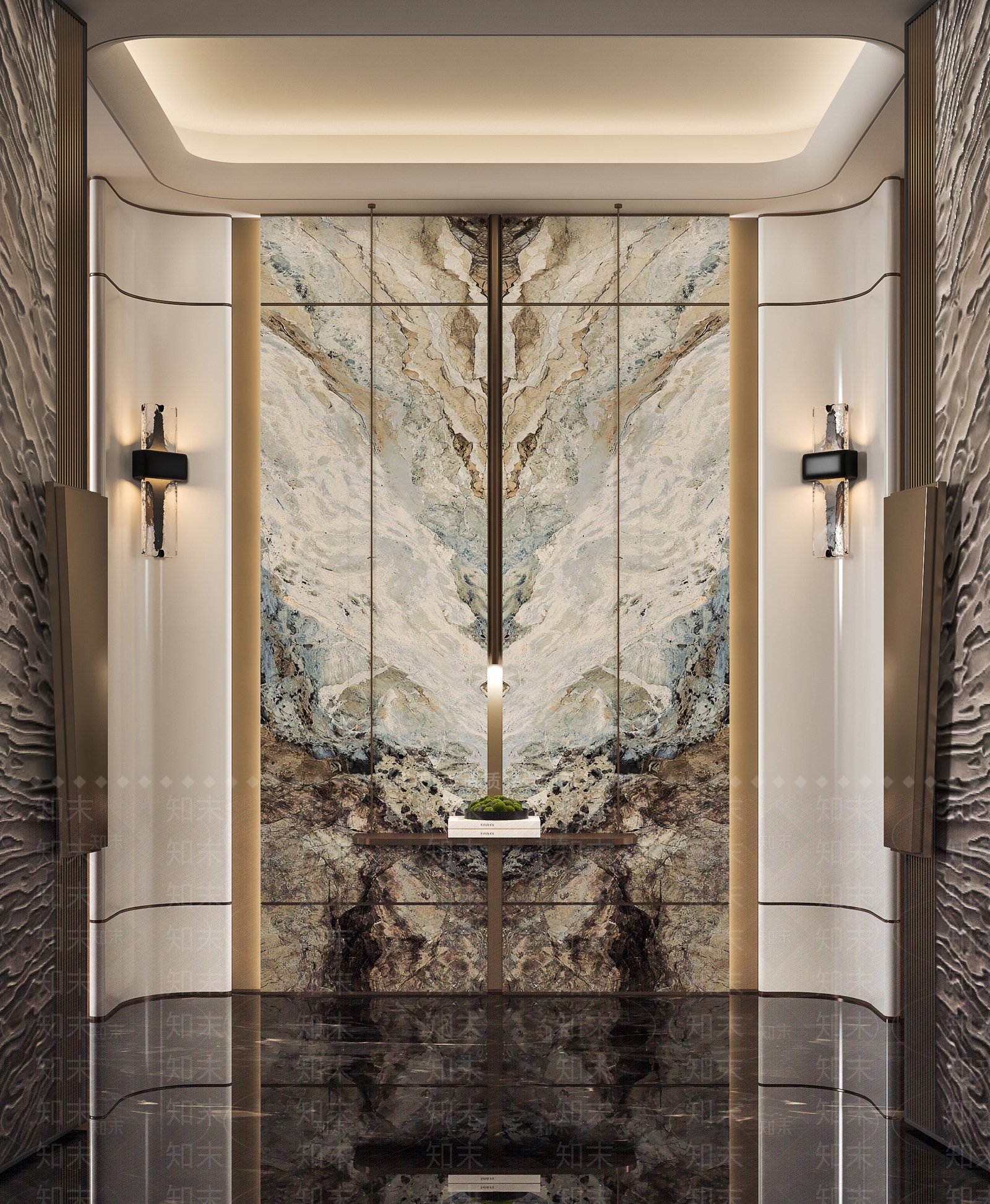 复古轻奢玄关3D模型下载【ID:1204442443】