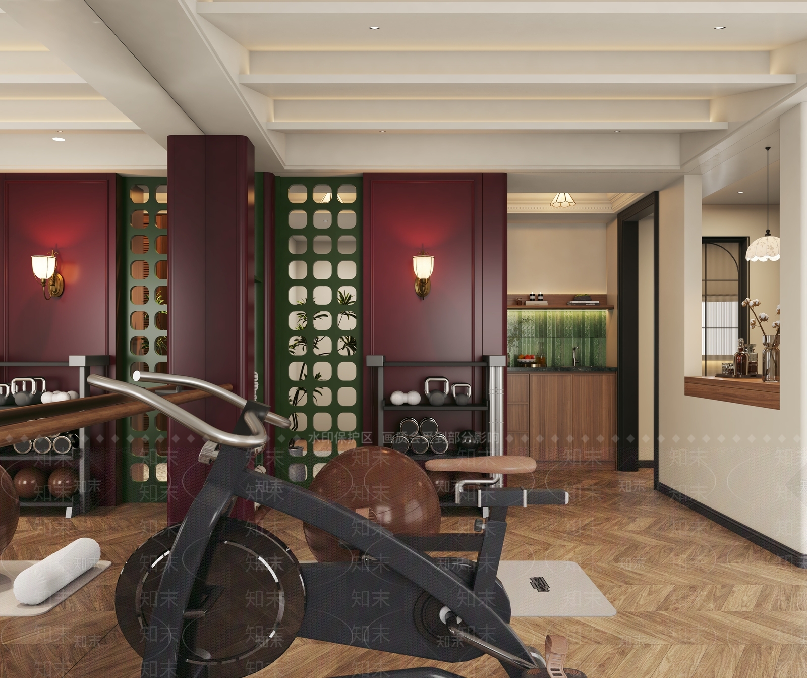 中古美式健身房3D模型下载【ID:1204443354】
