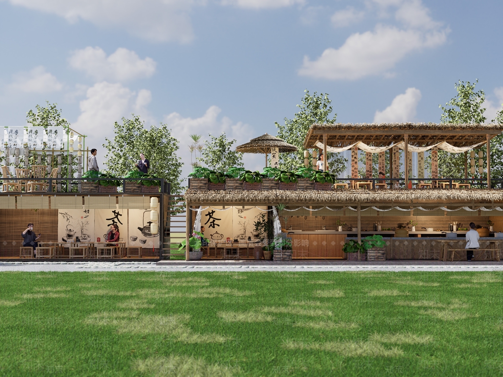 新中式中式其他景观小建筑SU模型下载【ID:1204448277】