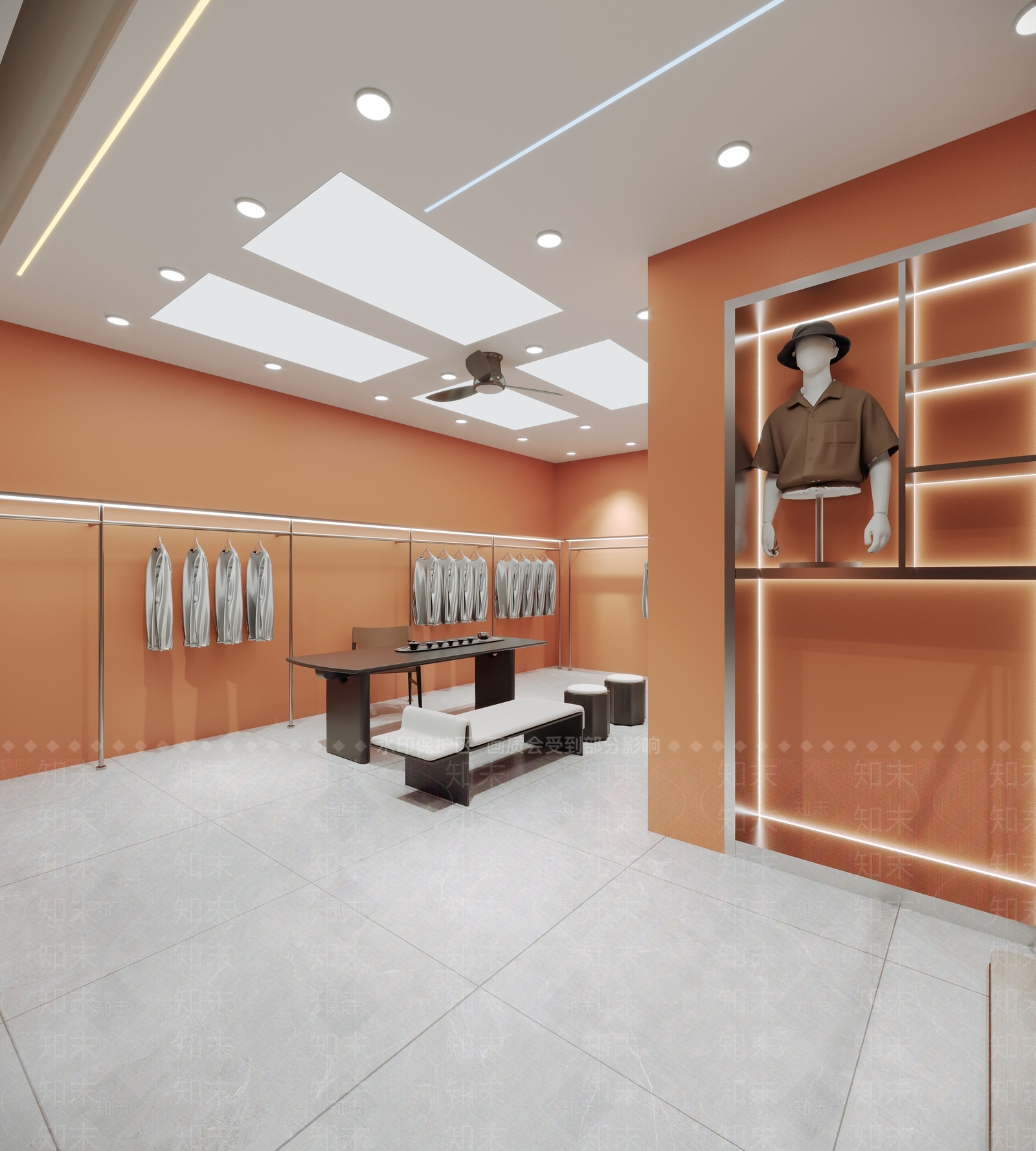 现代服装店3D模型下载【ID:1204448385】