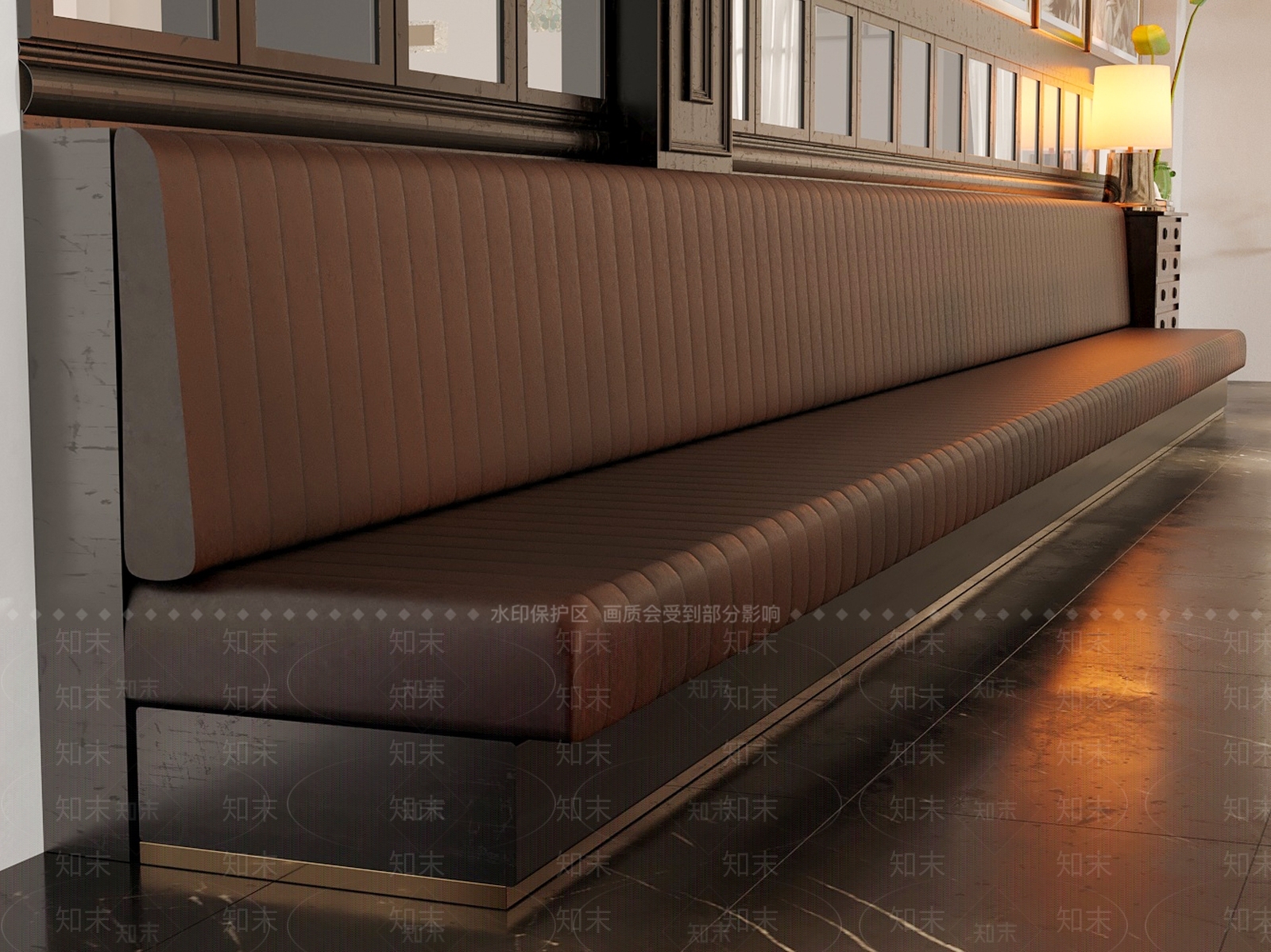 现代卡座沙发SU模型下载【ID:1204455058】