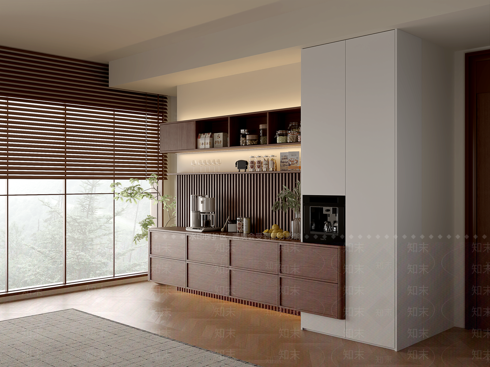 复古中古酒柜3D模型下载【ID:1204460811】