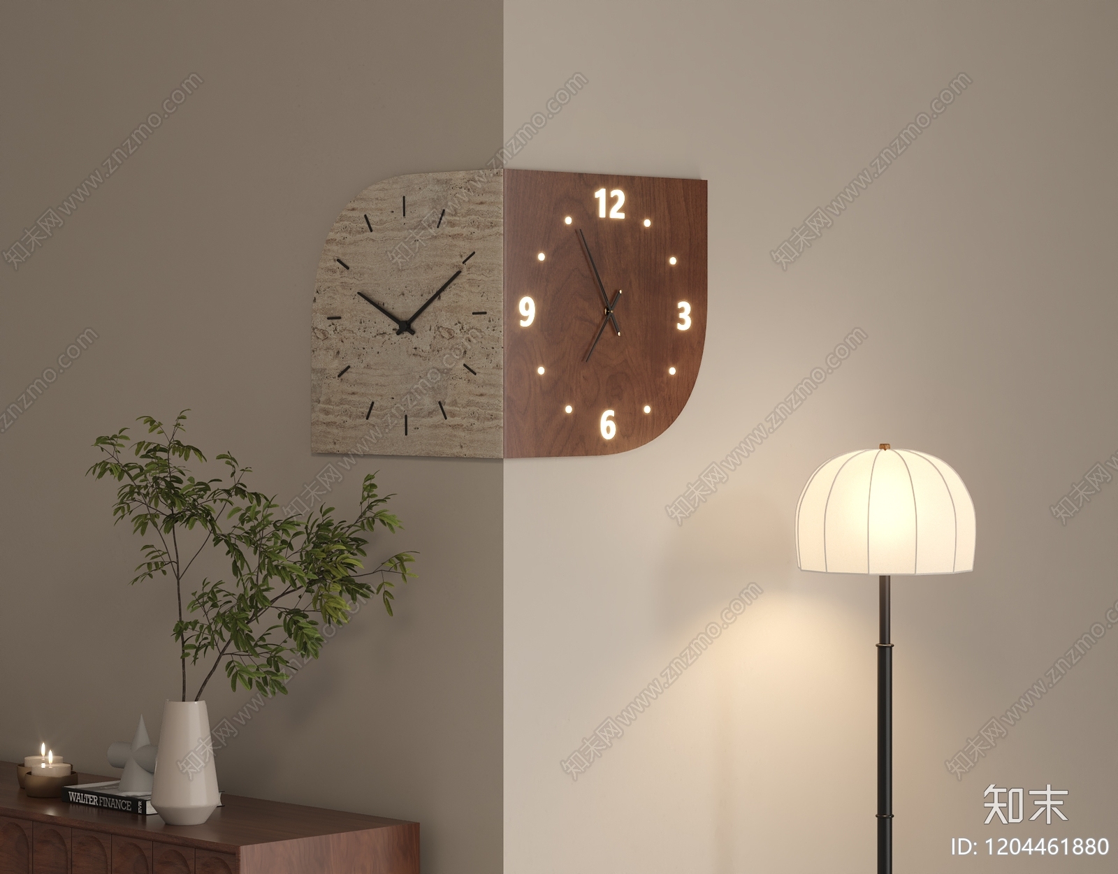 现代中古挂件SU模型下载【ID:1204461880】