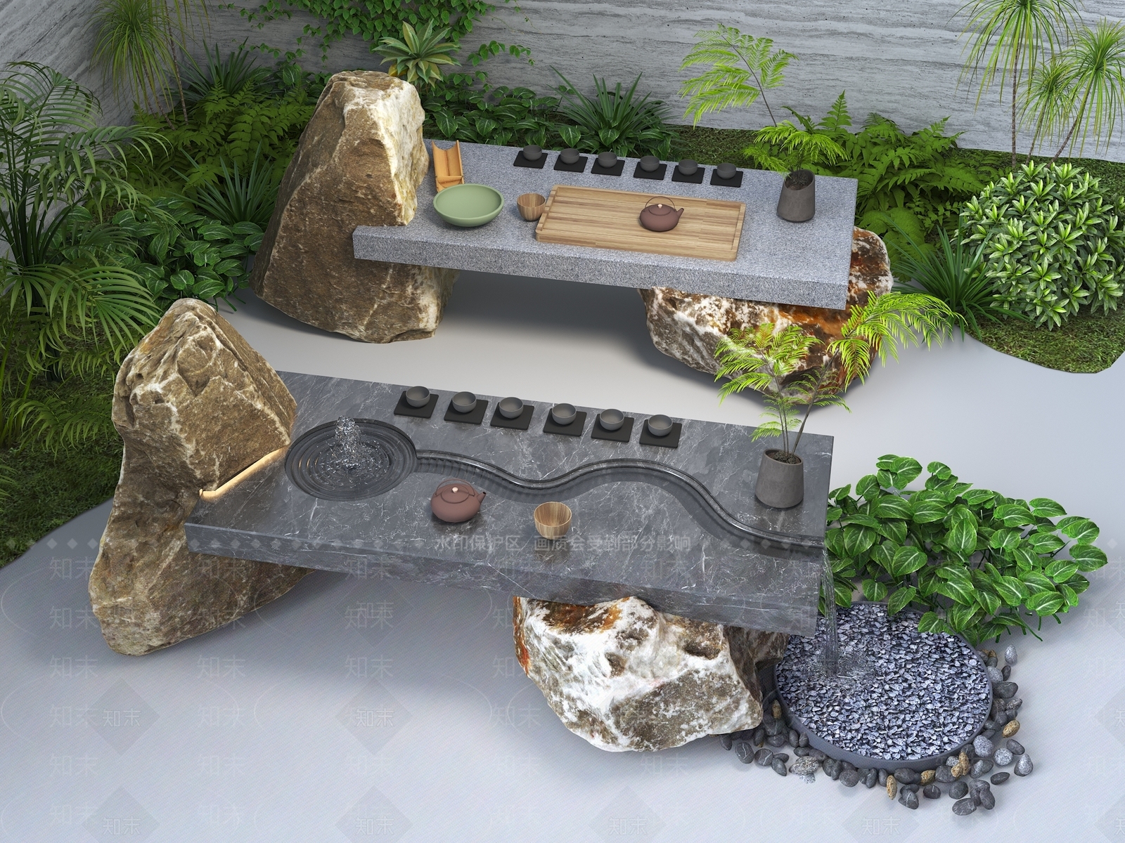 新中式中式其他景观小品3D模型下载【ID:1204463087】