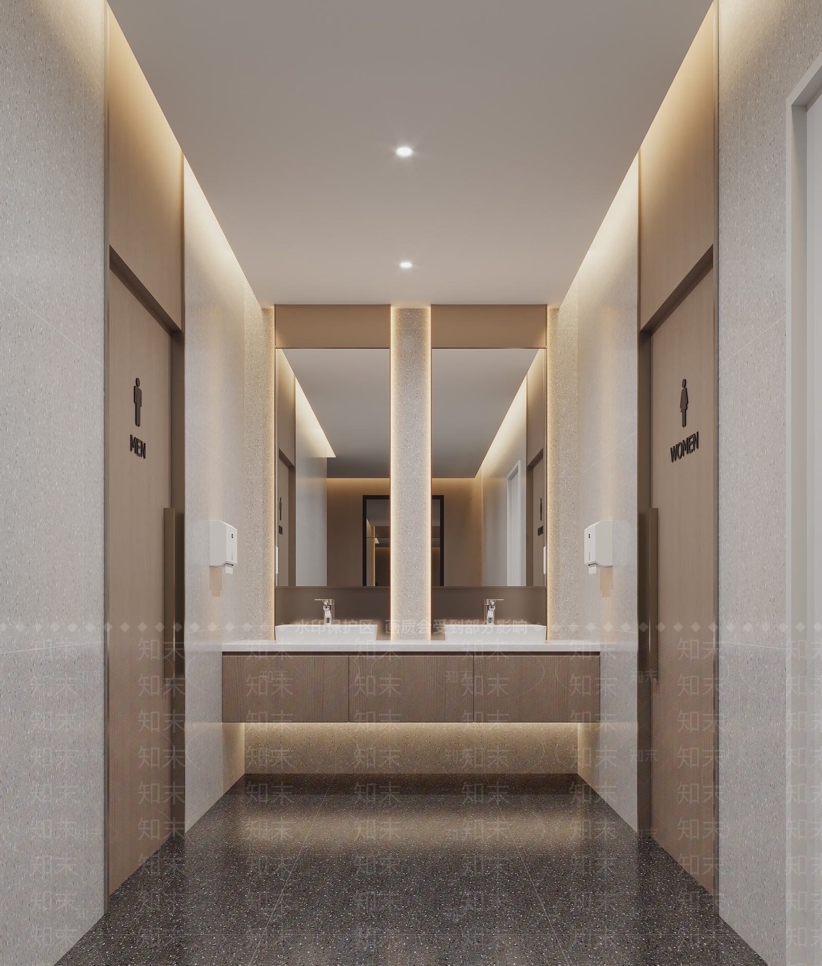 现代公共卫生间3D模型下载【ID:1204467735】