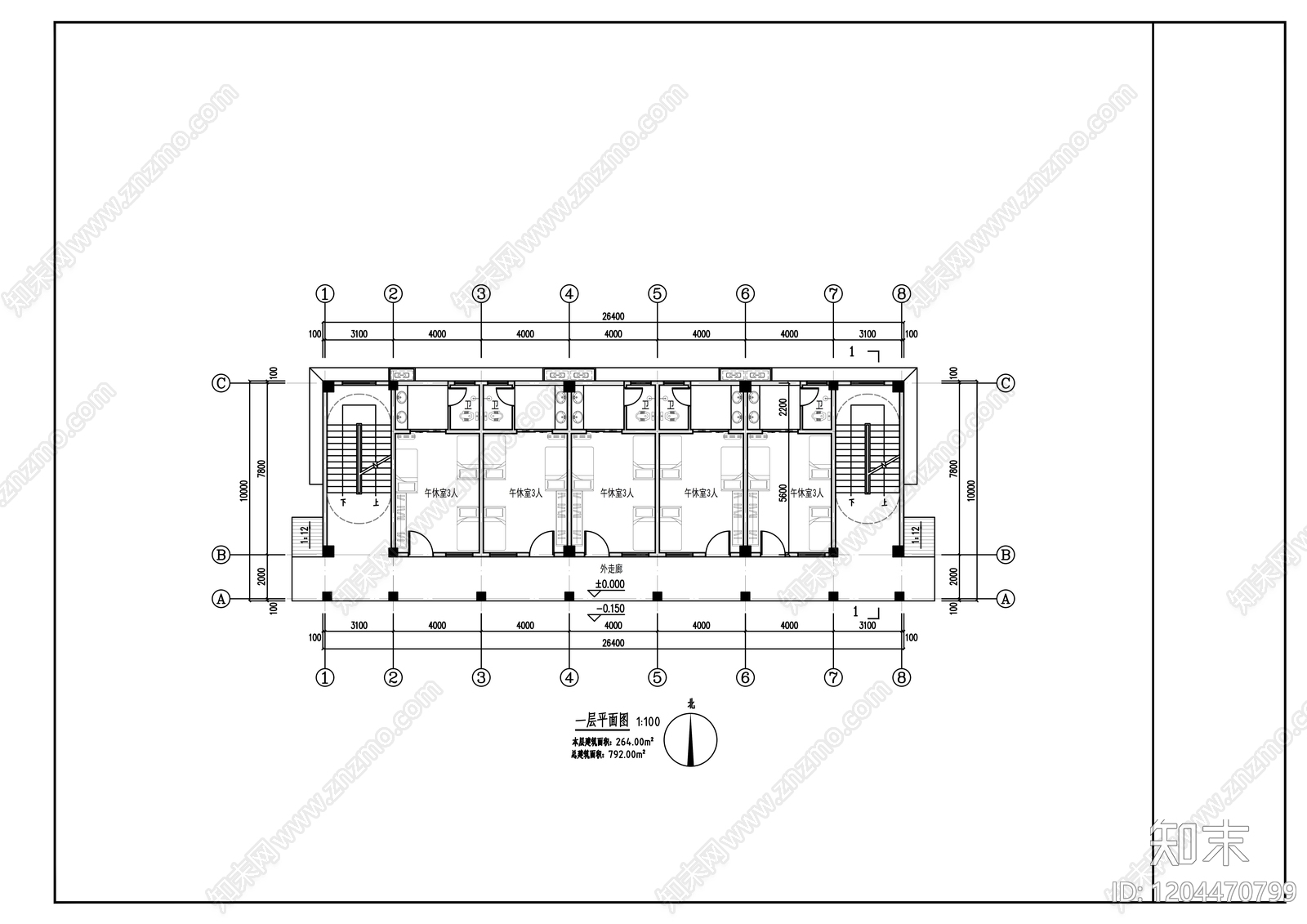 中式其他建筑施工图下载【ID:1204470799】
