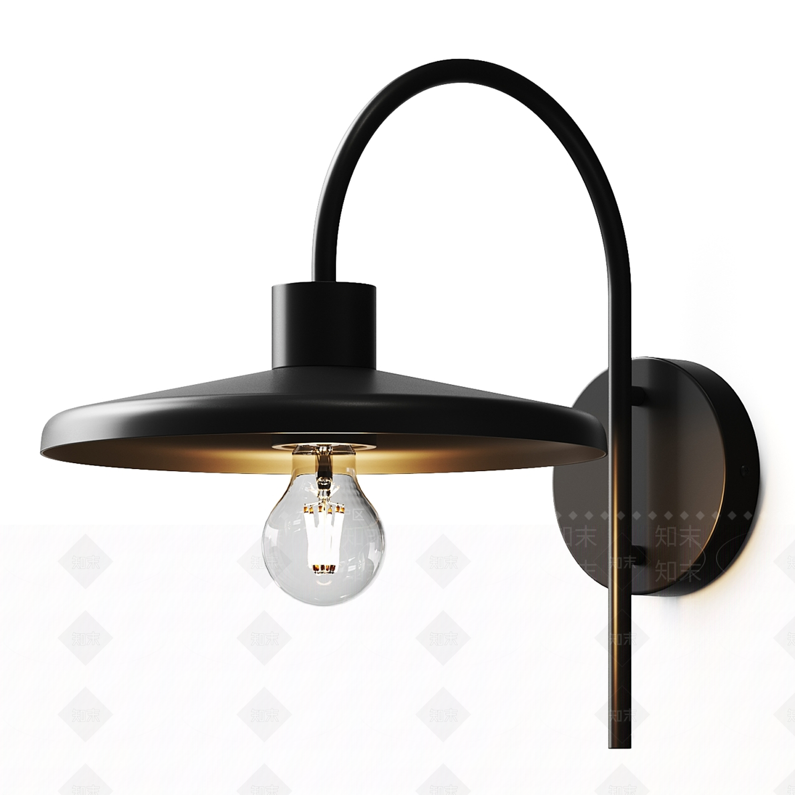 现代壁灯3D模型下载【ID:1204473317】