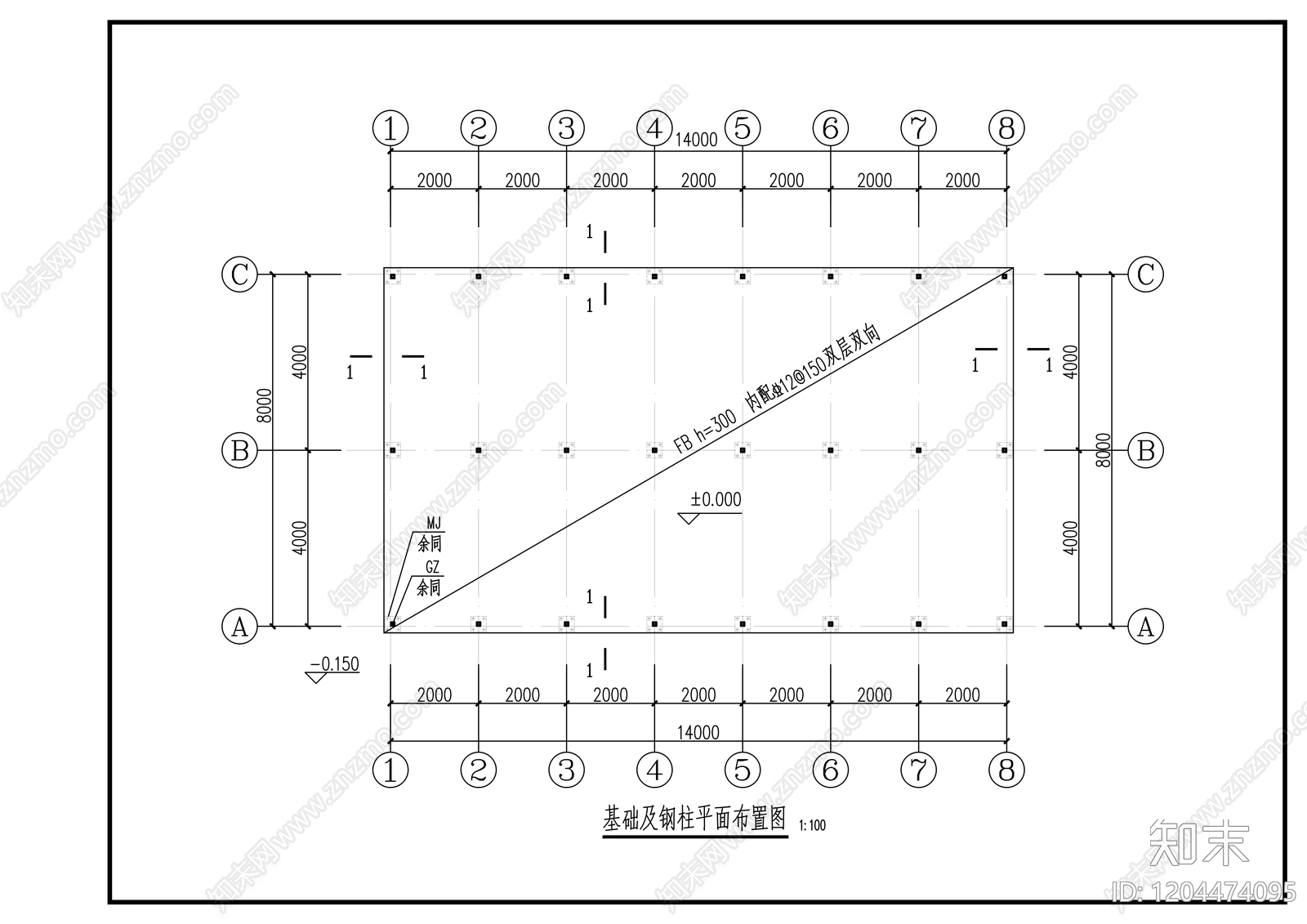 钢结构cad施工图下载【ID:1204474095】