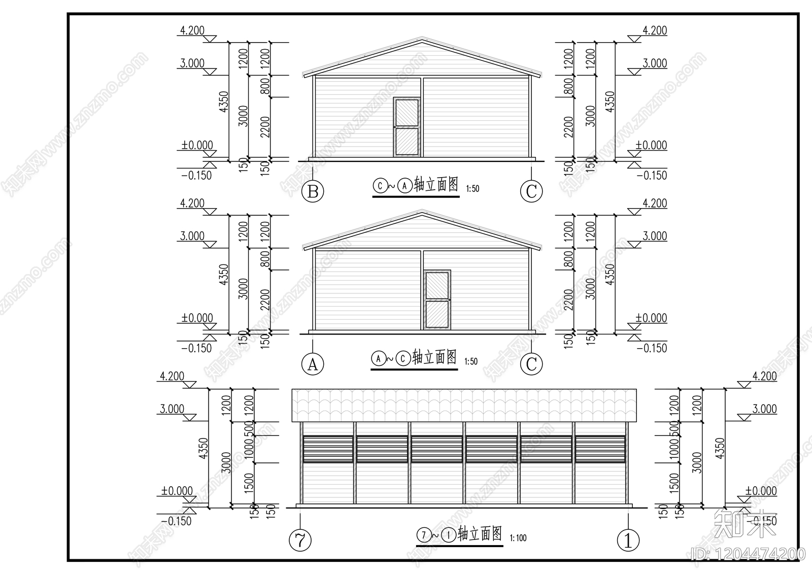 钢结构cad施工图下载【ID:1204474200】