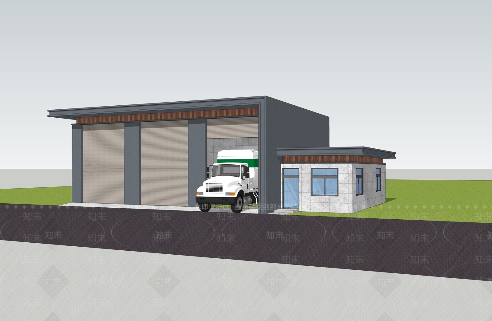 现代新中式其他公共建筑SU模型下载【ID:1204474217】
