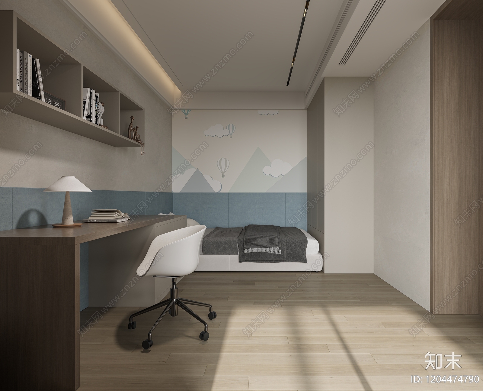 小户型平层cad施工图下载【ID:1204474790】