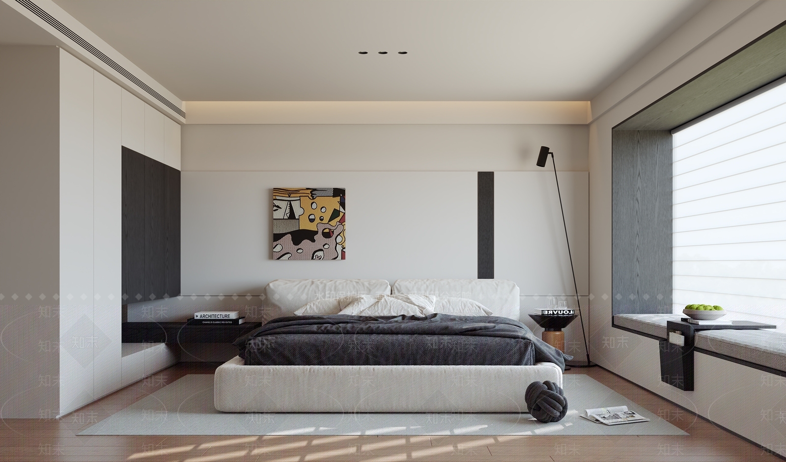 现代意式家居卧室3D模型下载【ID:1204476481】