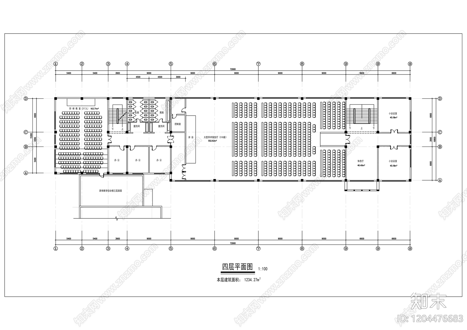 建筑平面布置图施工图下载【ID:1204476683】