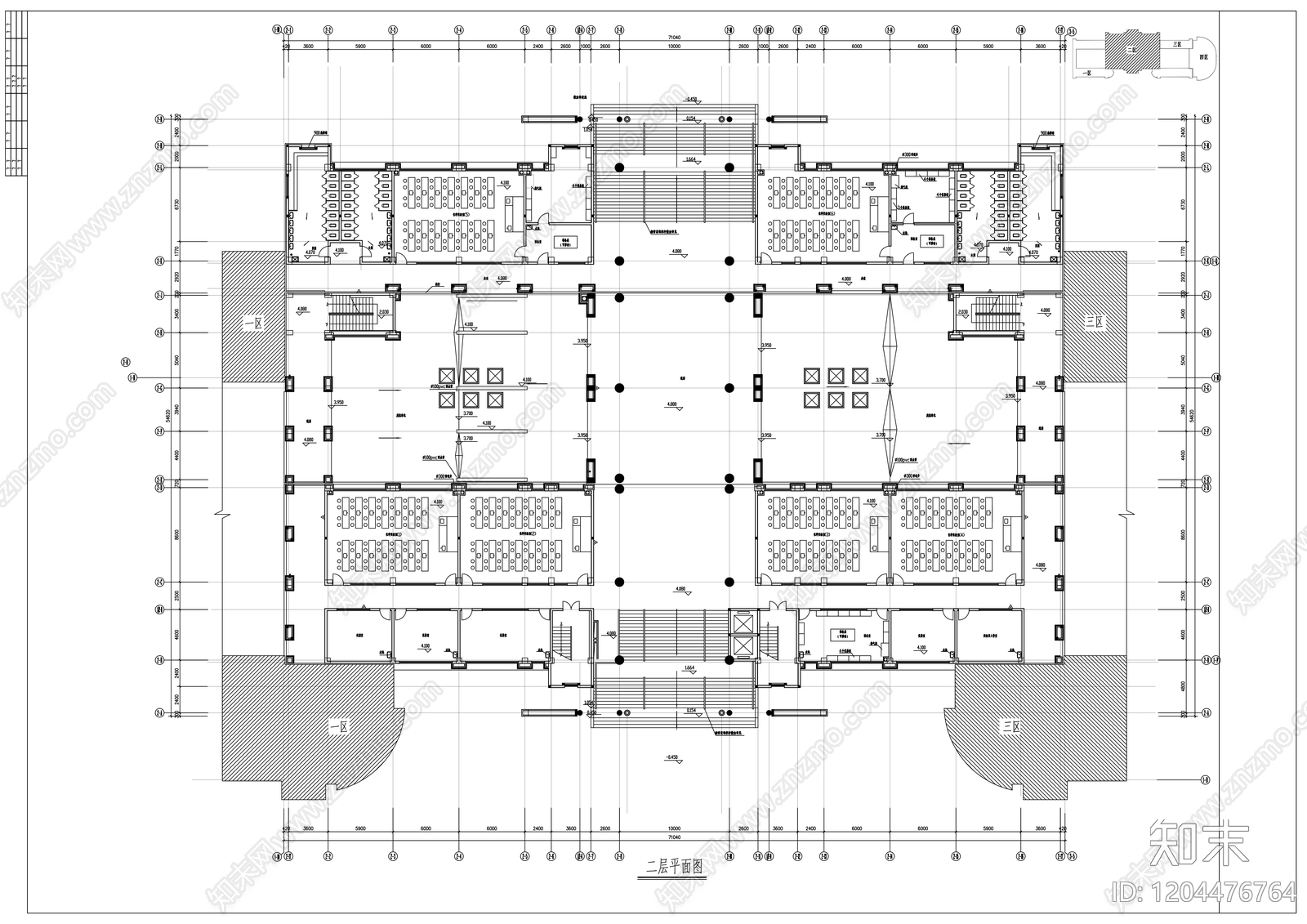 现代学校建筑施工图下载【ID:1204476764】