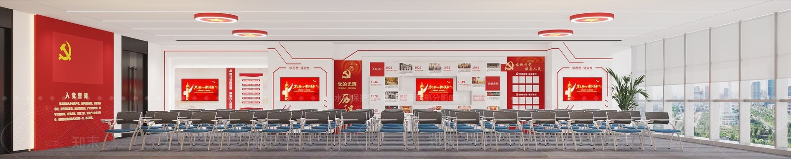 现代教室3D模型下载【ID:1204478059】