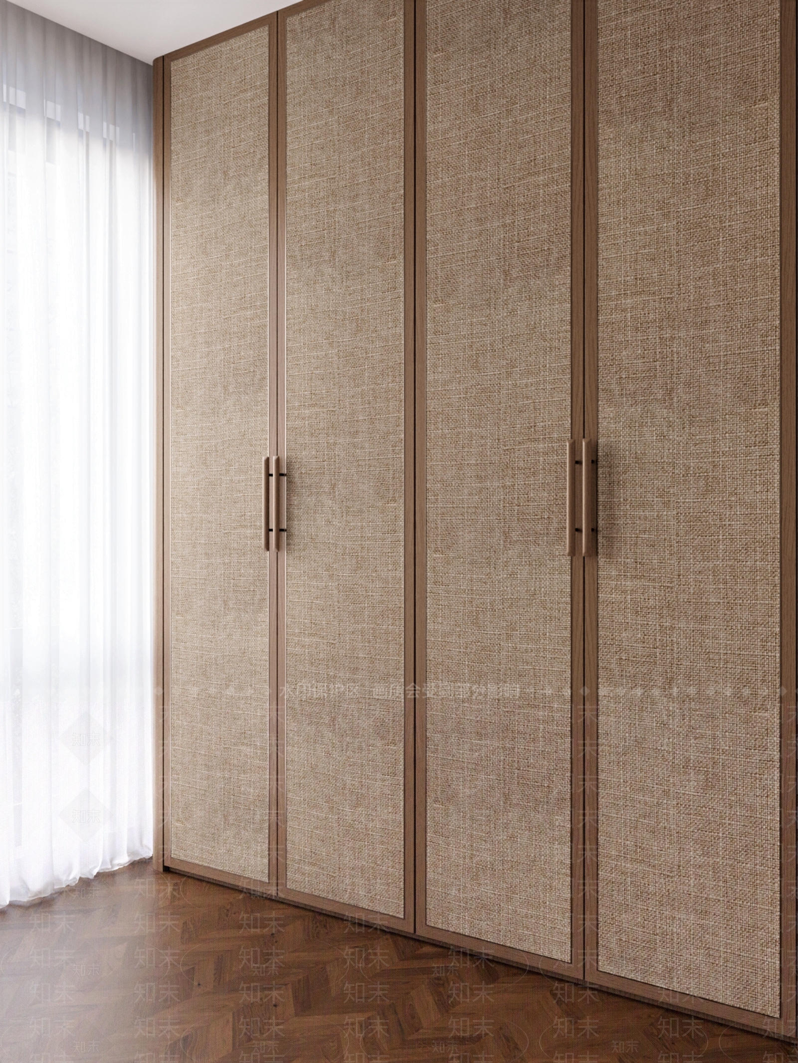 现代中古衣柜3D模型下载【ID:1204483877】