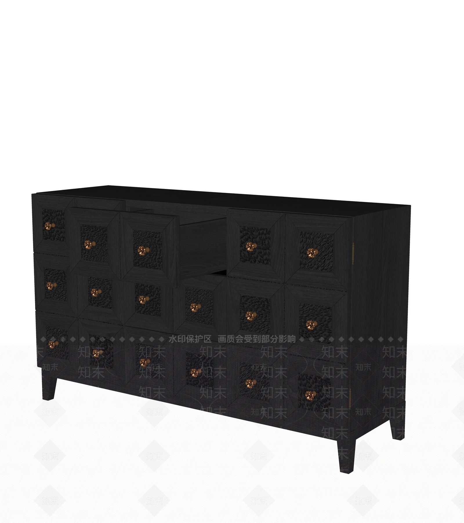 中古原木斗柜SU模型下载【ID:1204484180】