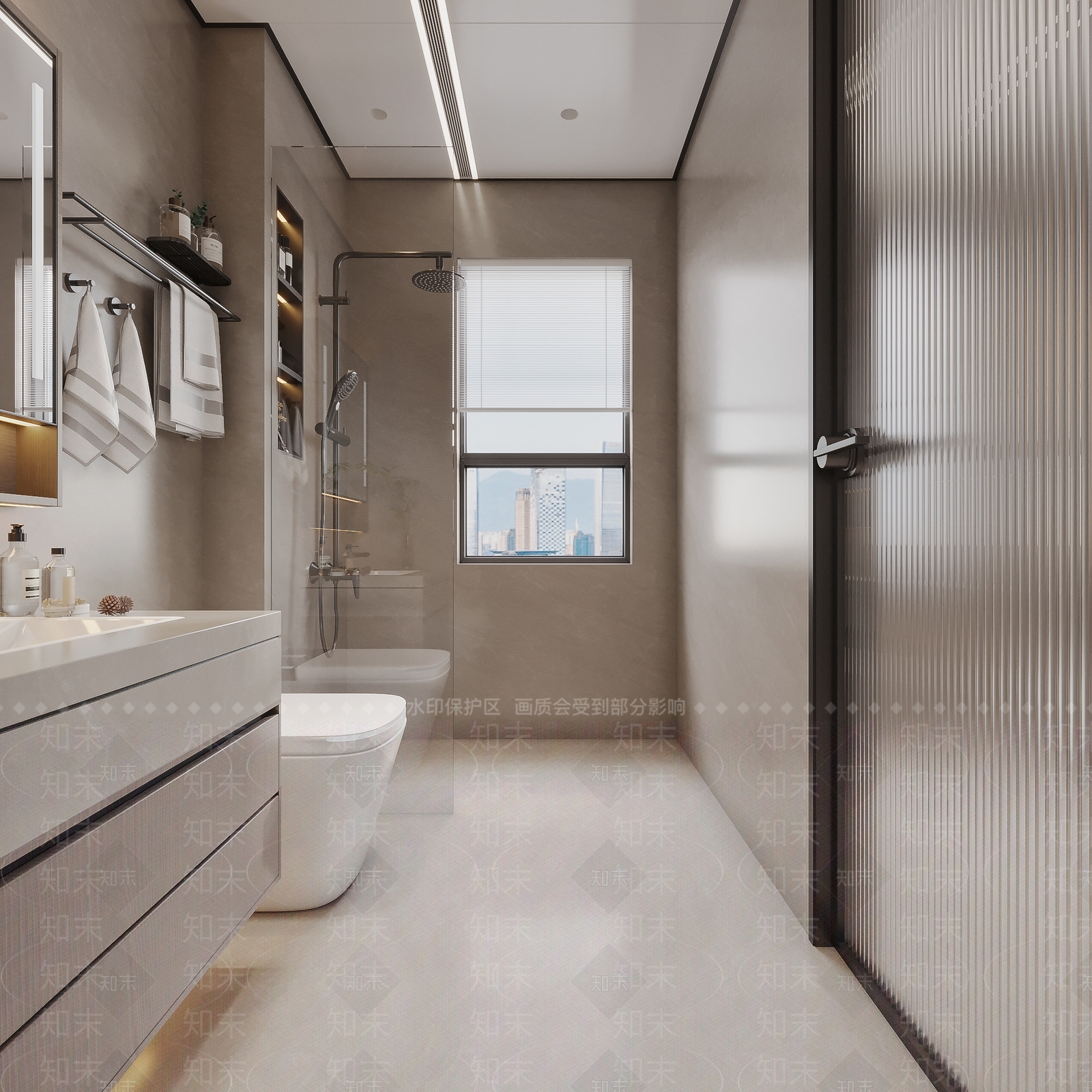 现代简约卫生间3D模型下载【ID:1204487064】
