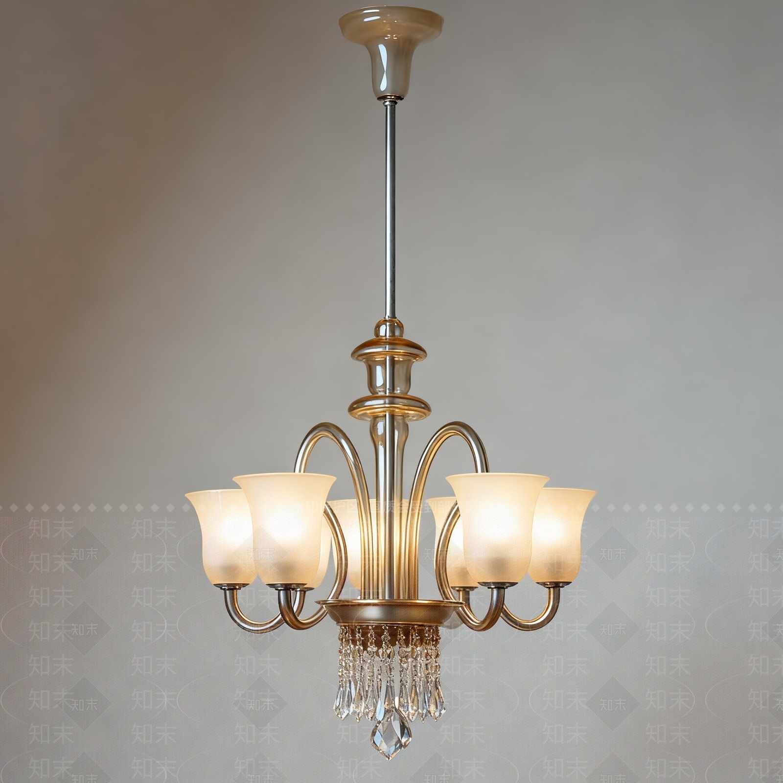 法式欧式吊灯3D模型下载【ID:1204499357】