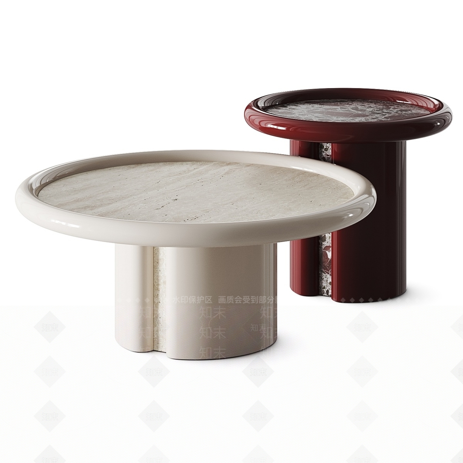 现代茶几3D模型下载【ID:1204500403】