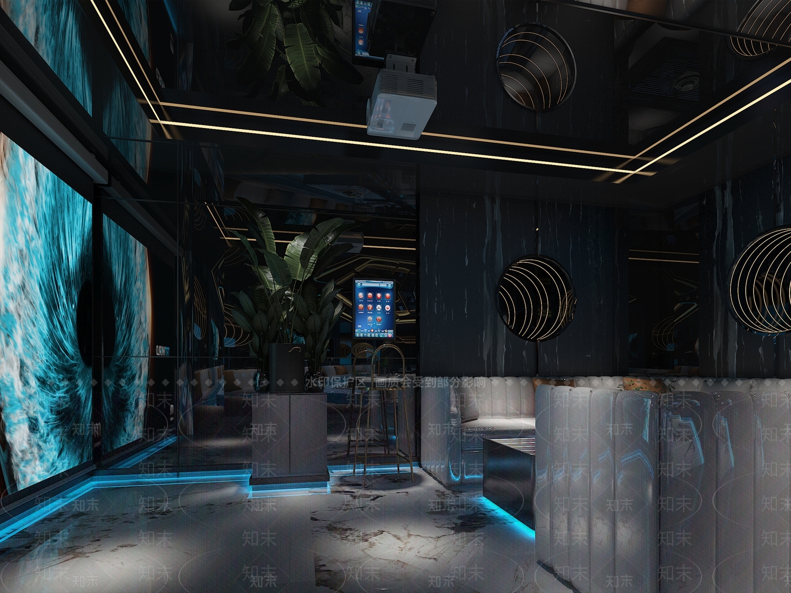 轻奢KTV3D模型下载【ID:1204500907】