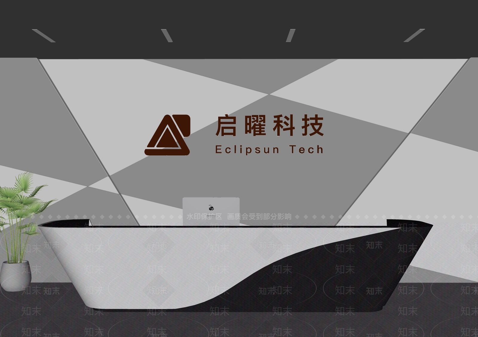 现代简约背景墙SU模型下载【ID:1204502270】