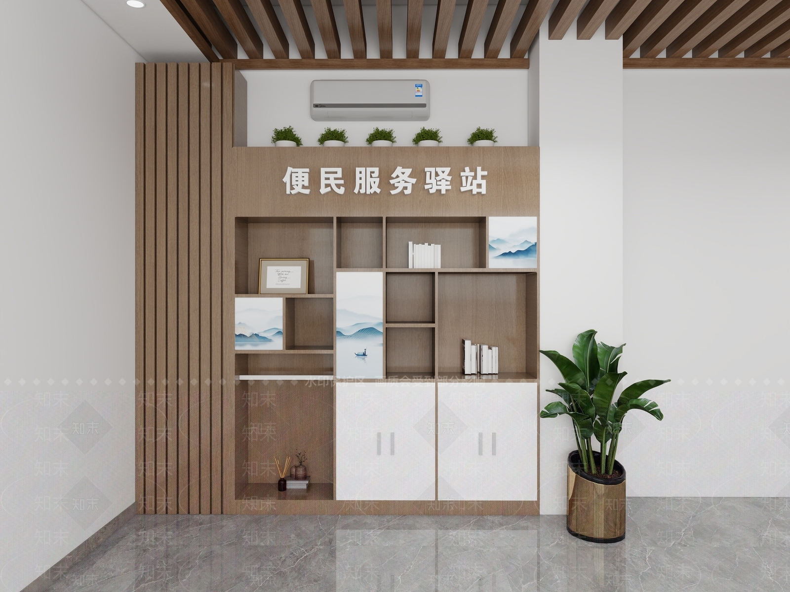 新中式中式其他文化空间SU模型下载【ID:1204503115】