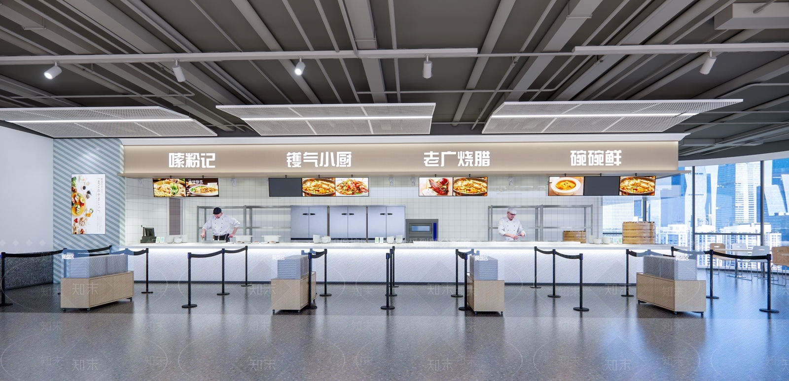 现代食堂SU模型下载【ID:1204503693】