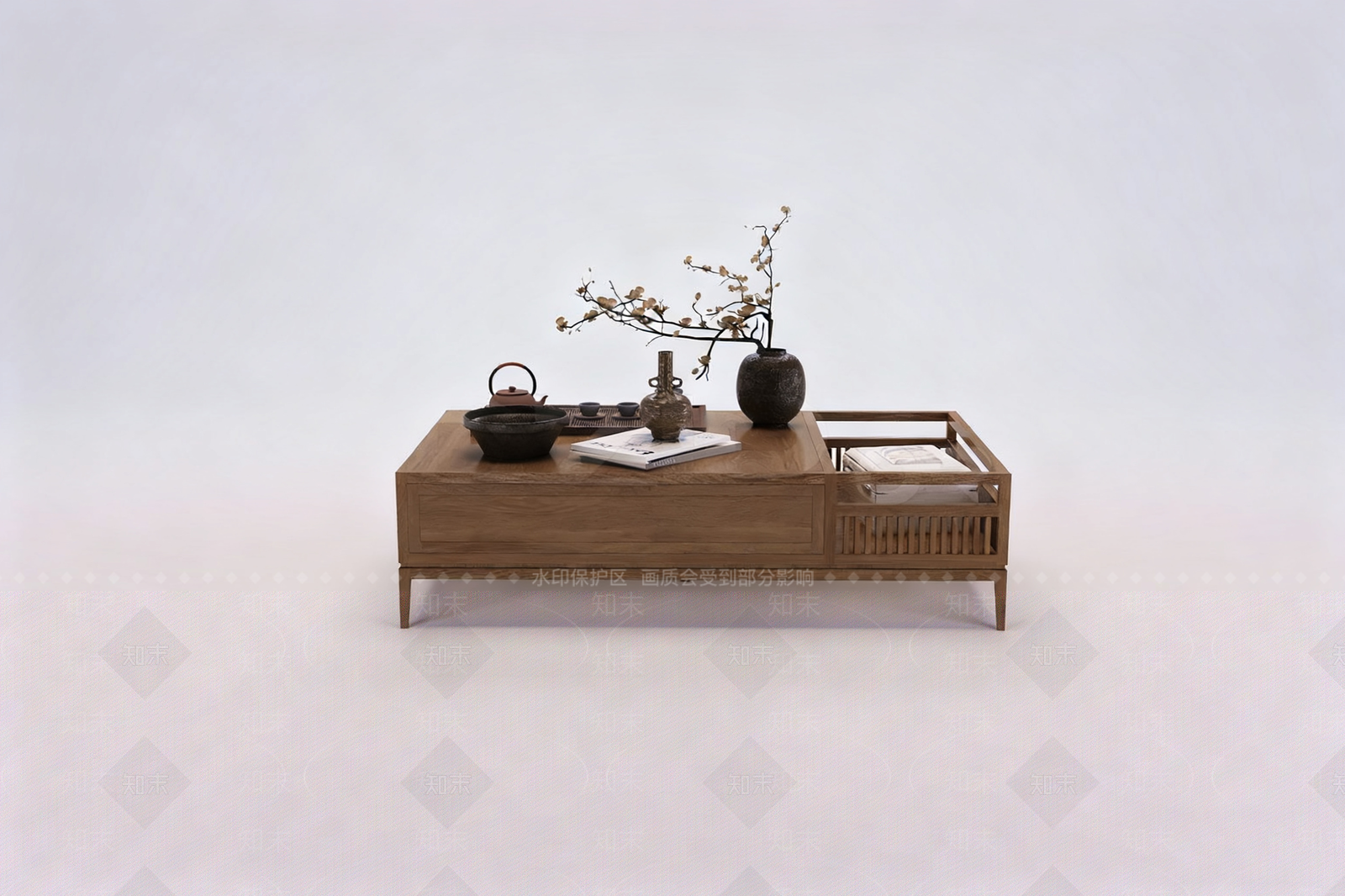 新中式中式茶几3D模型下载【ID:1204507820】