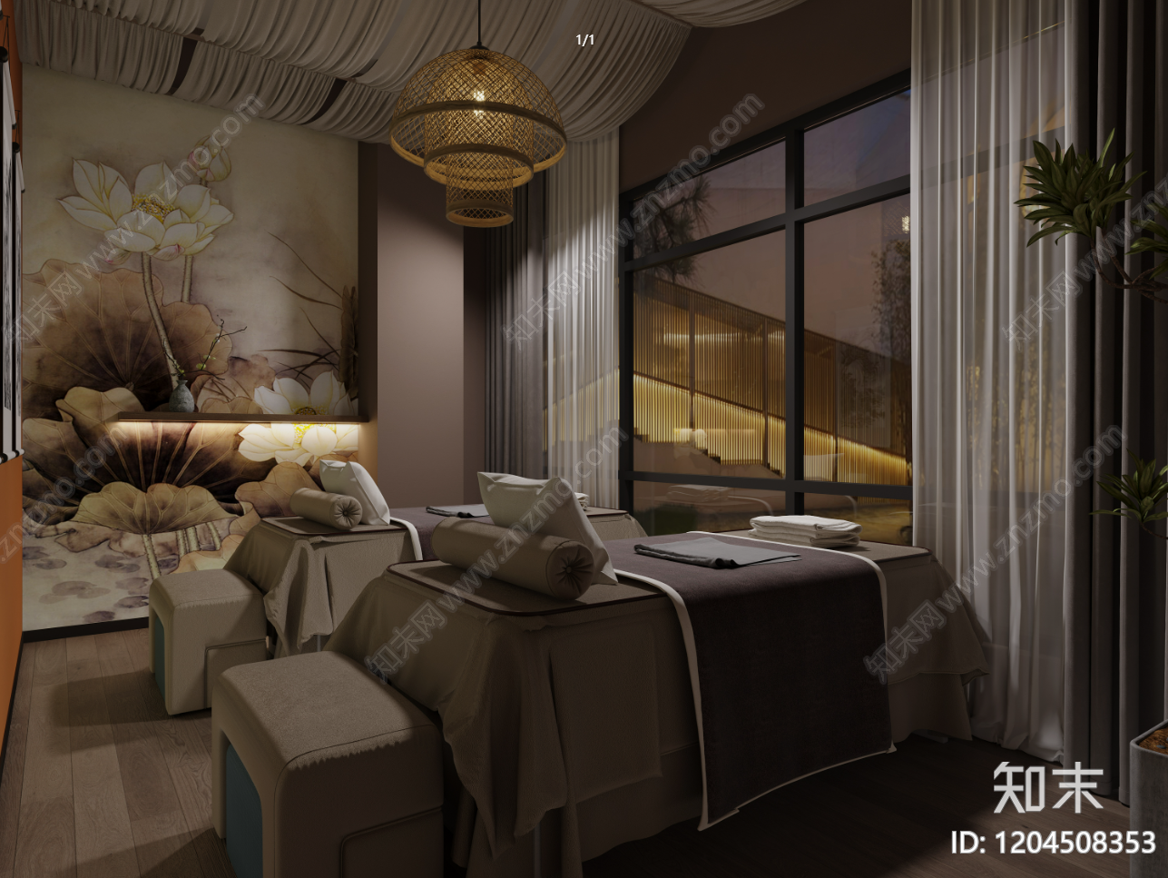 现代足浴店cad施工图下载【ID:1204508353】