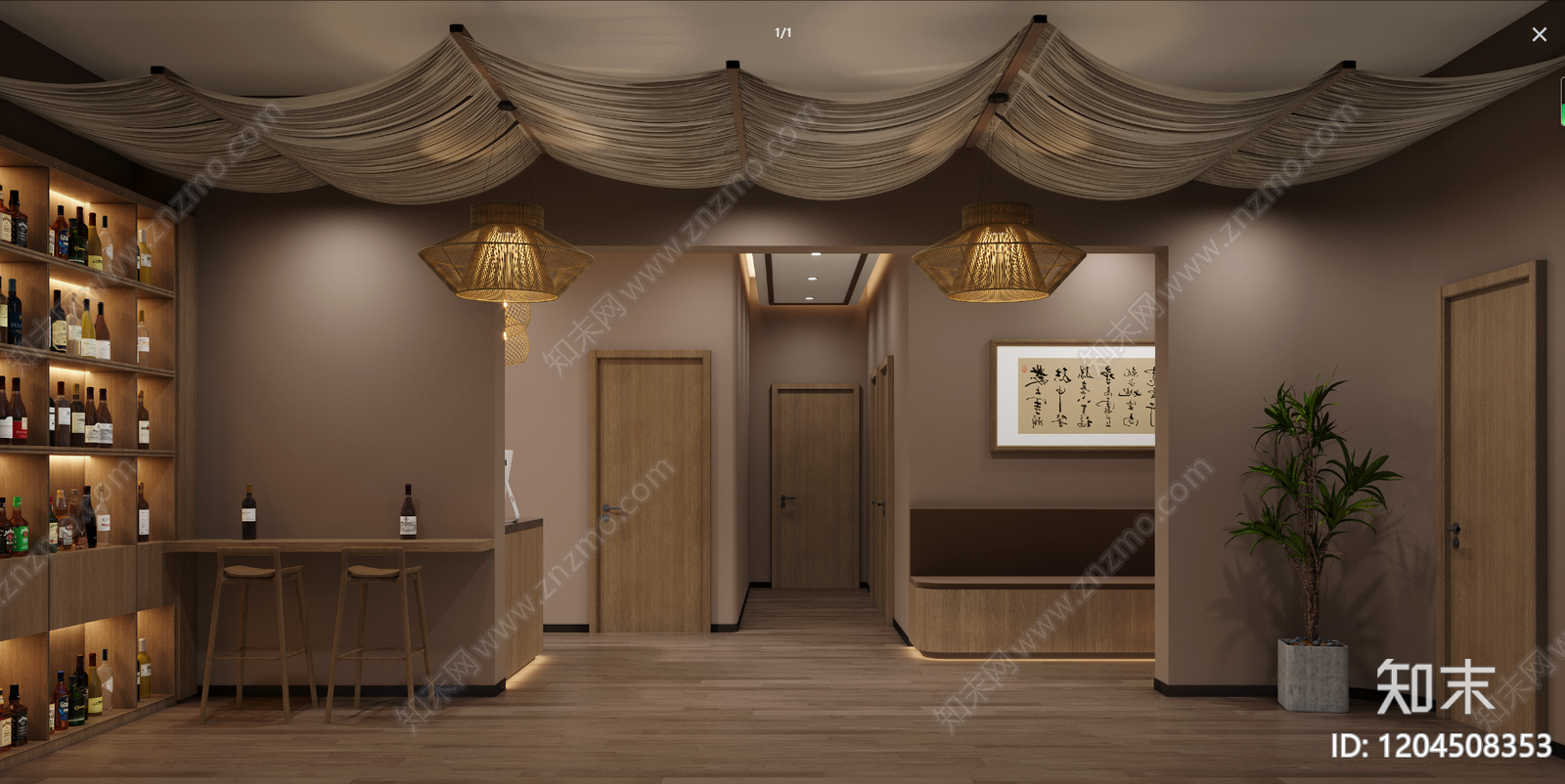 现代足浴店cad施工图下载【ID:1204508353】