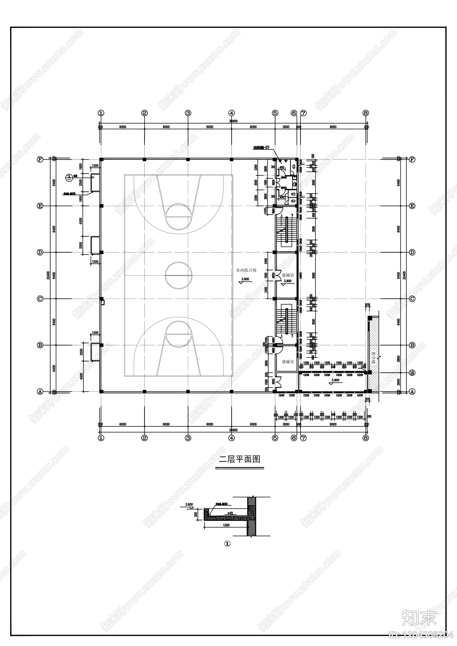 现代学校建筑cad施工图下载【ID:1204508204】