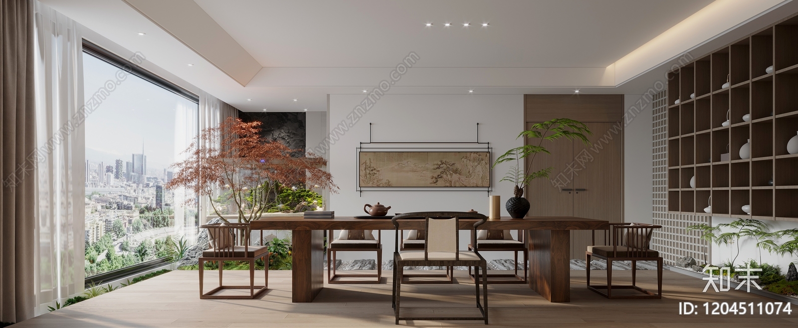现代茶餐厅cad施工图下载【ID:1204511074】