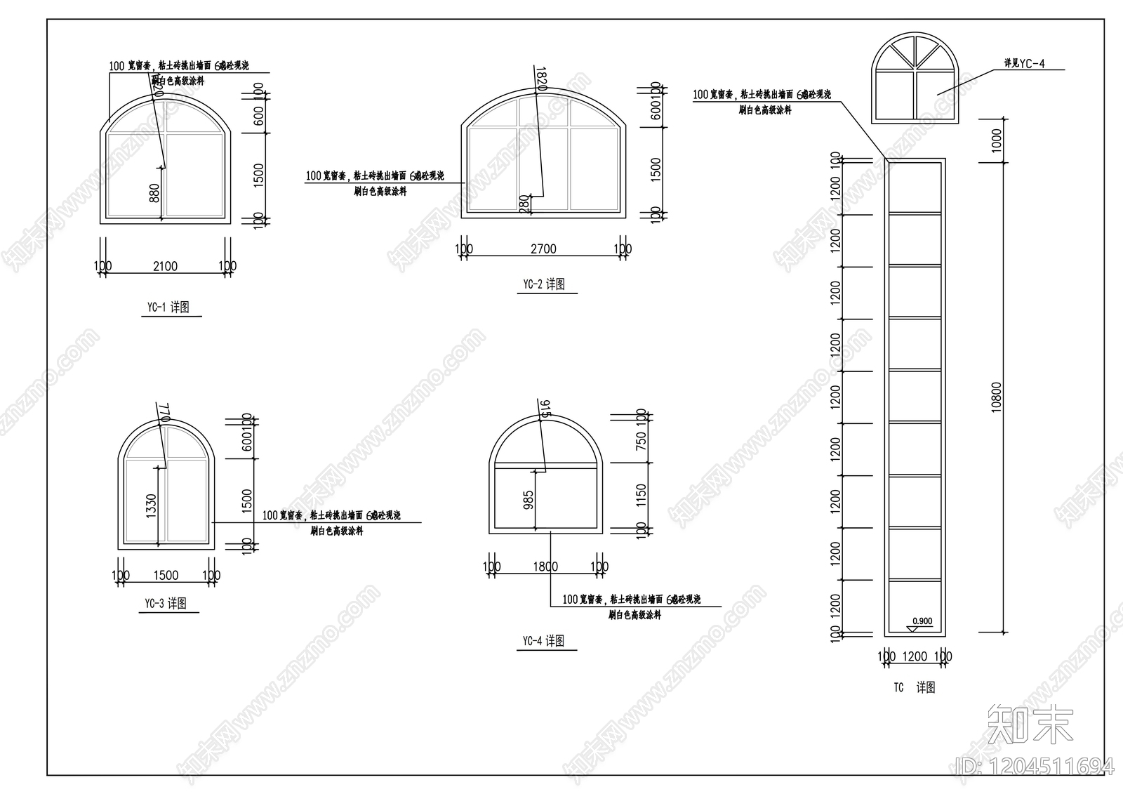 现代幼儿园建筑cad施工图下载【ID:1204511694】