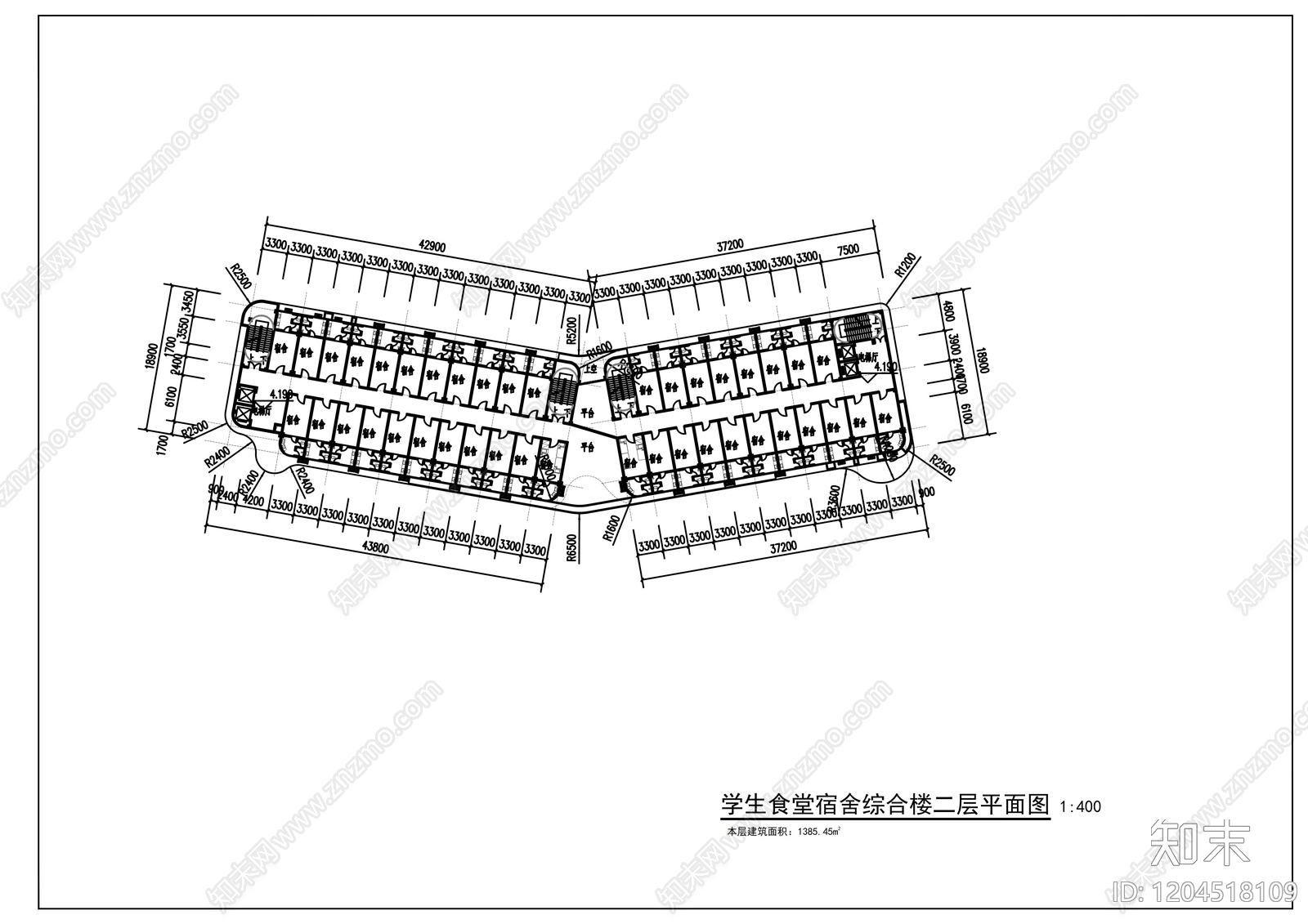 现代其他公共建筑cad施工图下载【ID:1204518109】