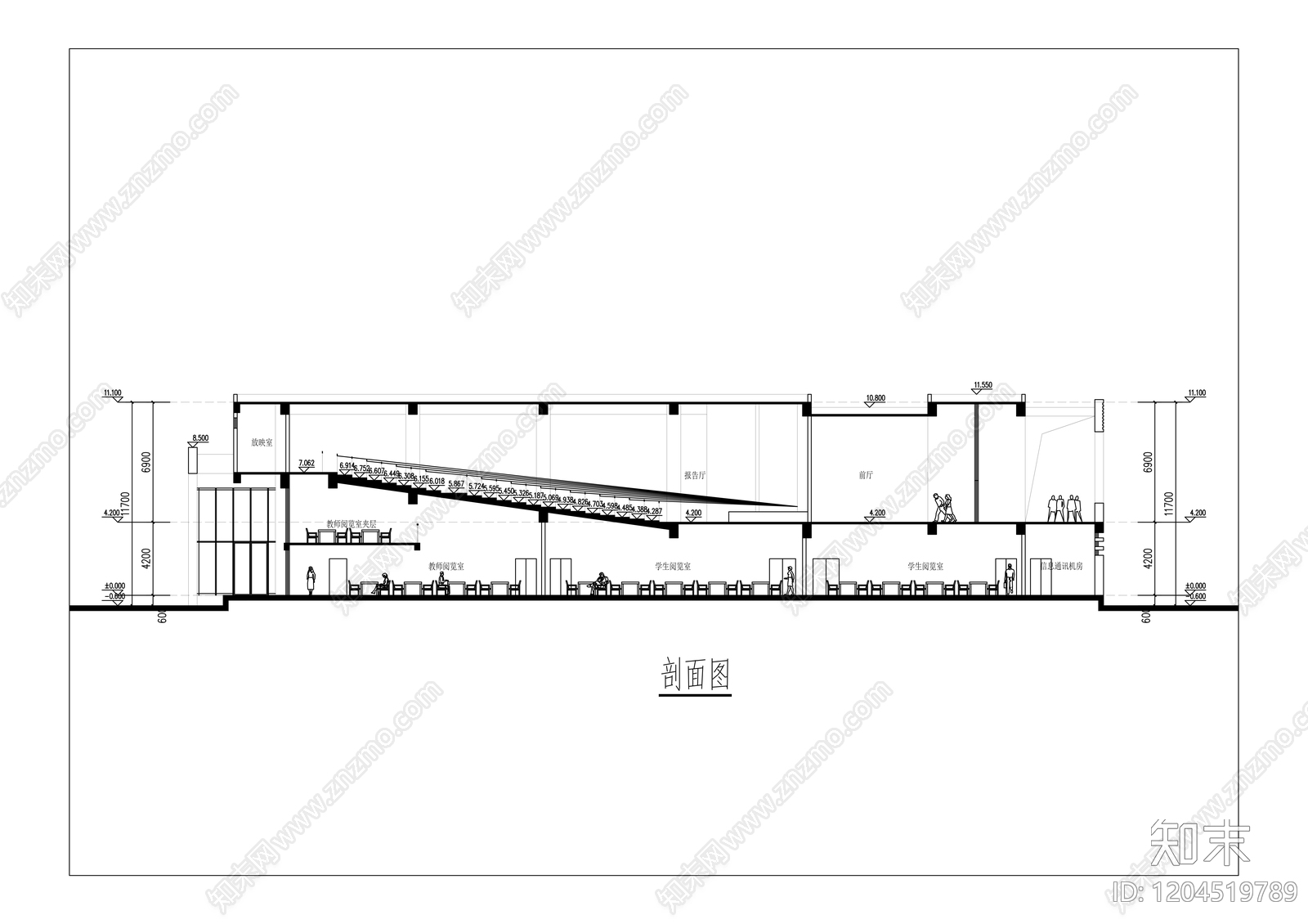 现代其他公共建筑cad施工图下载【ID:1204519789】