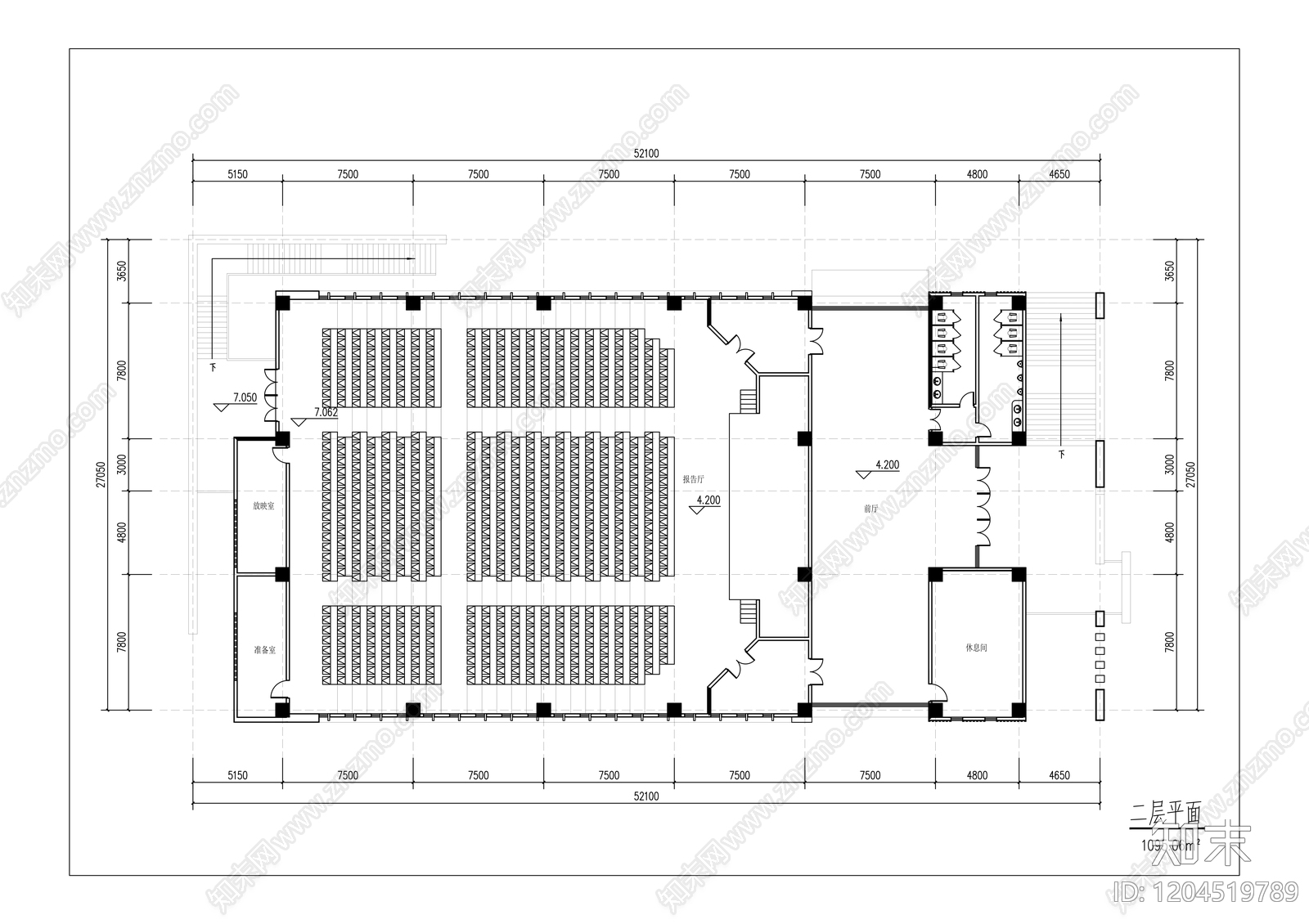 现代其他公共建筑cad施工图下载【ID:1204519789】