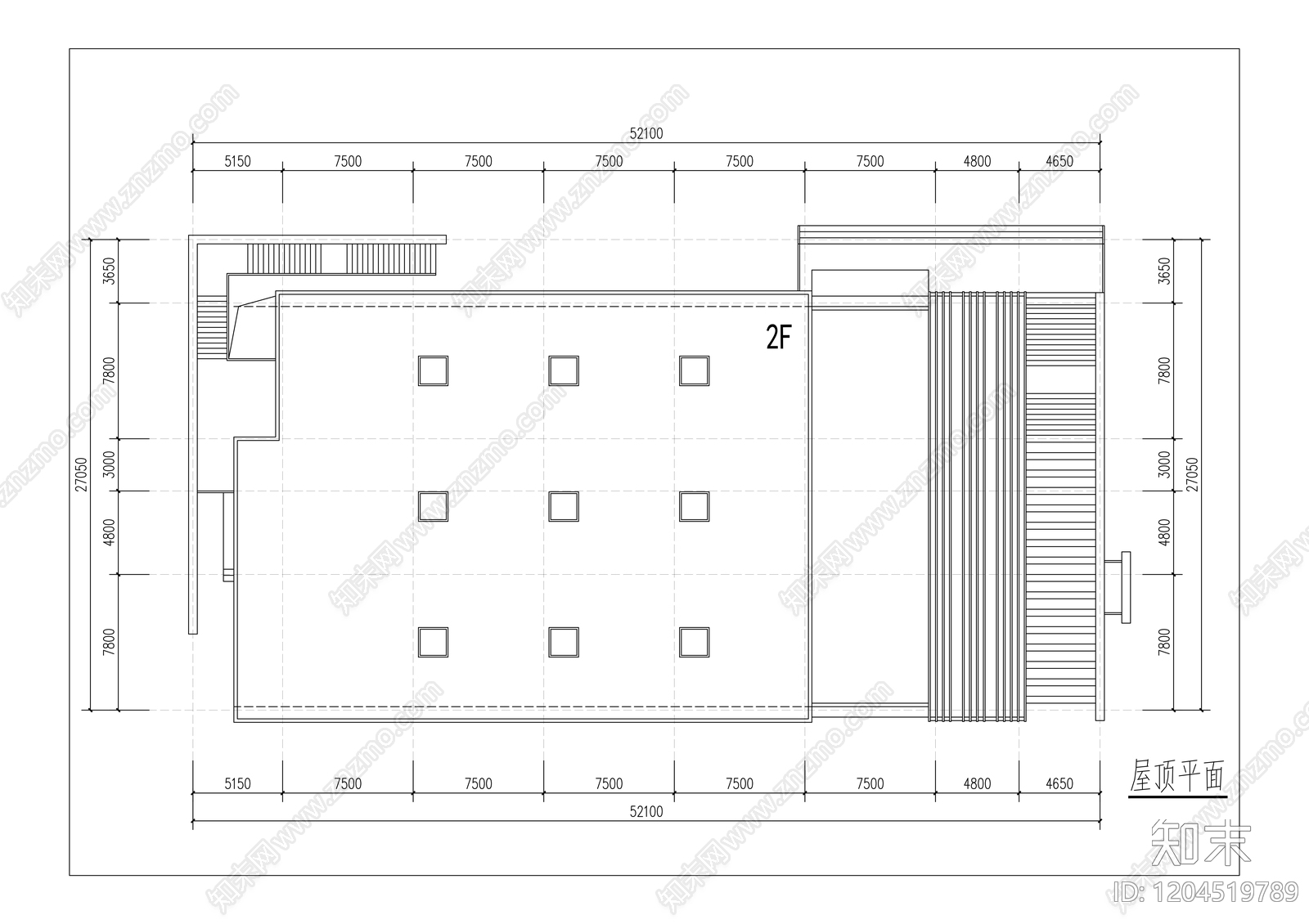 现代其他公共建筑cad施工图下载【ID:1204519789】