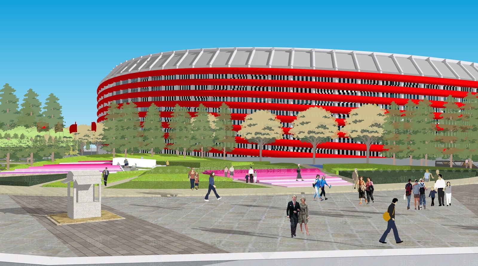 现代足球场SU模型下载【ID:1204520067】