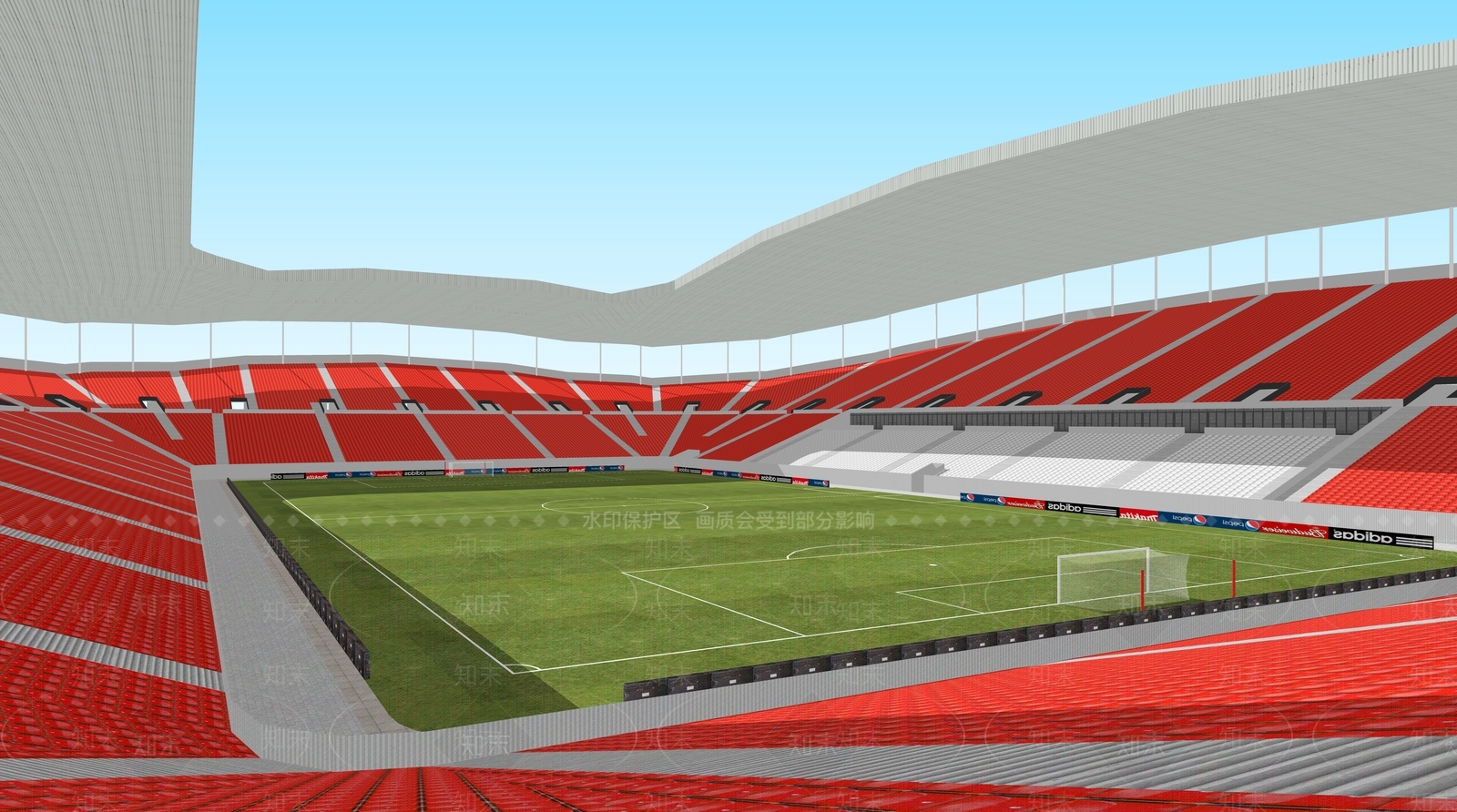 现代足球场SU模型下载【ID:1204520317】