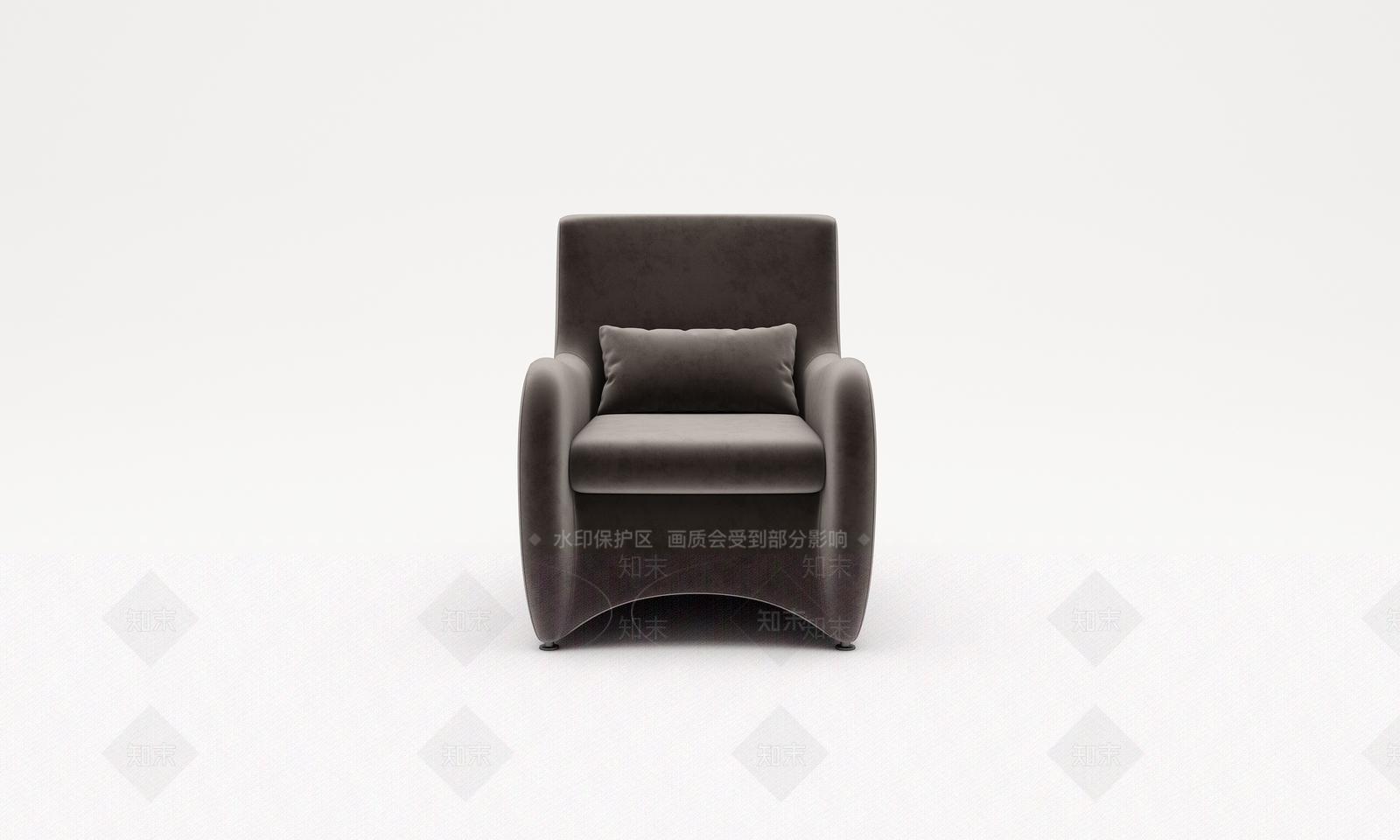 现代单人沙发3D模型下载【ID:1204872695】