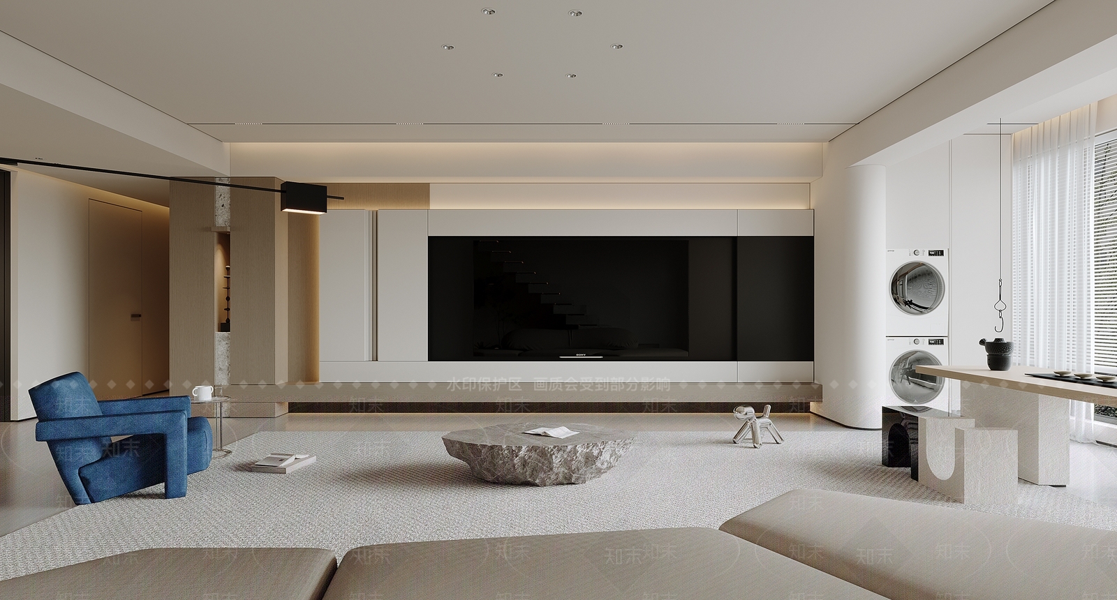 现代客餐厅3D模型下载【ID:1221712749】