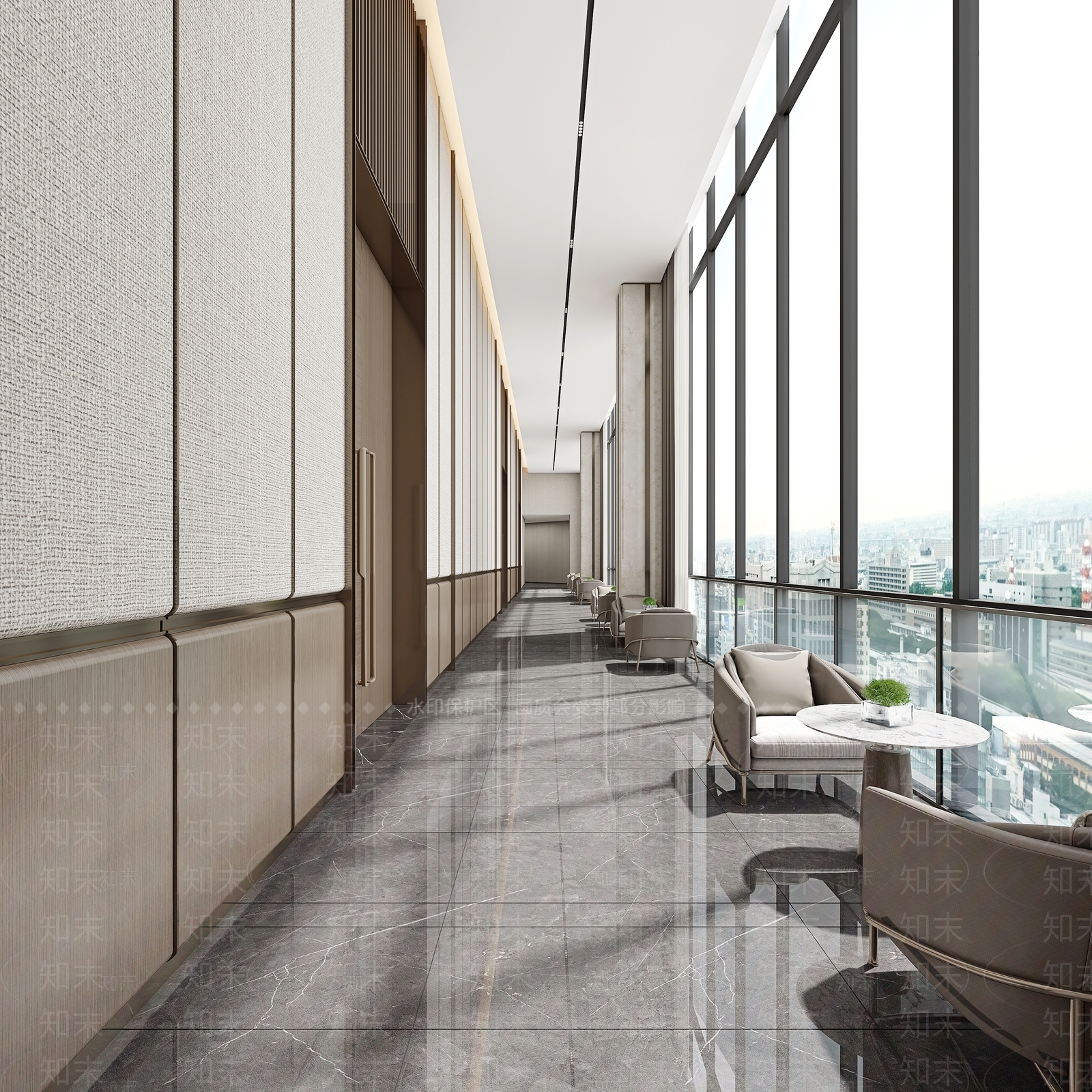 现代走廊3D模型下载【ID:1204522158】