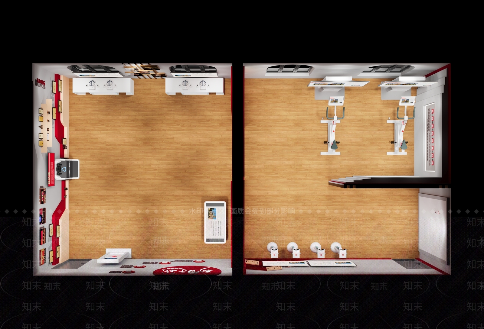 现代教室3D模型下载【ID:1204523243】